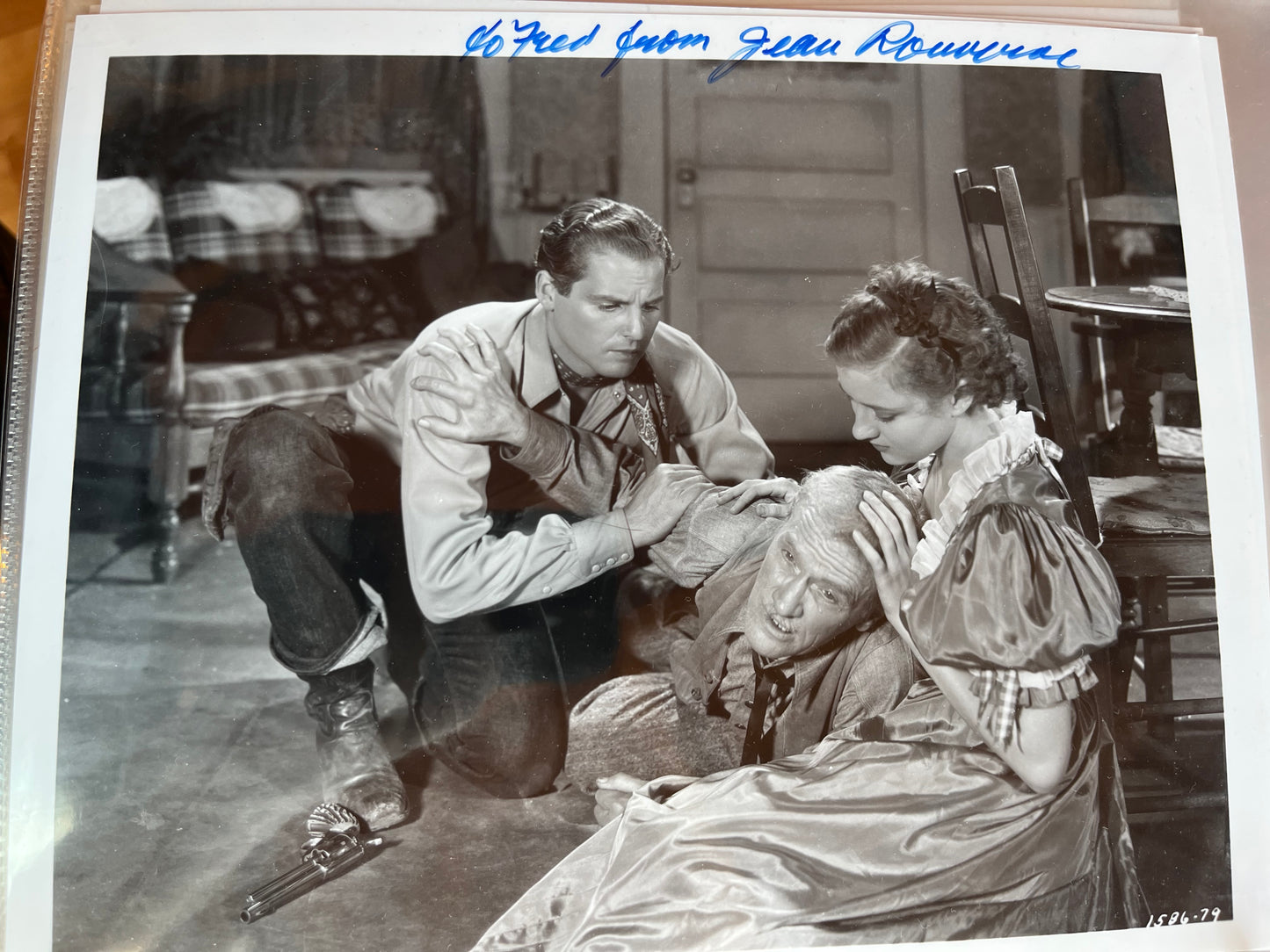 JEAN ROUVEROL, actress, autograph
