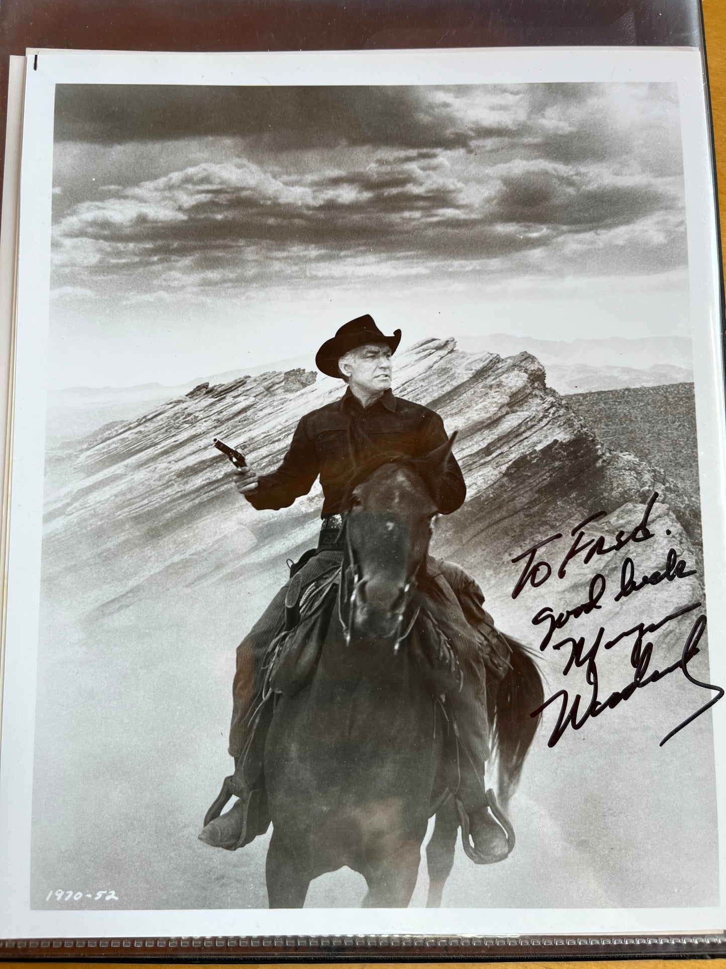 MORGAN WOODWARD, actor, autograph