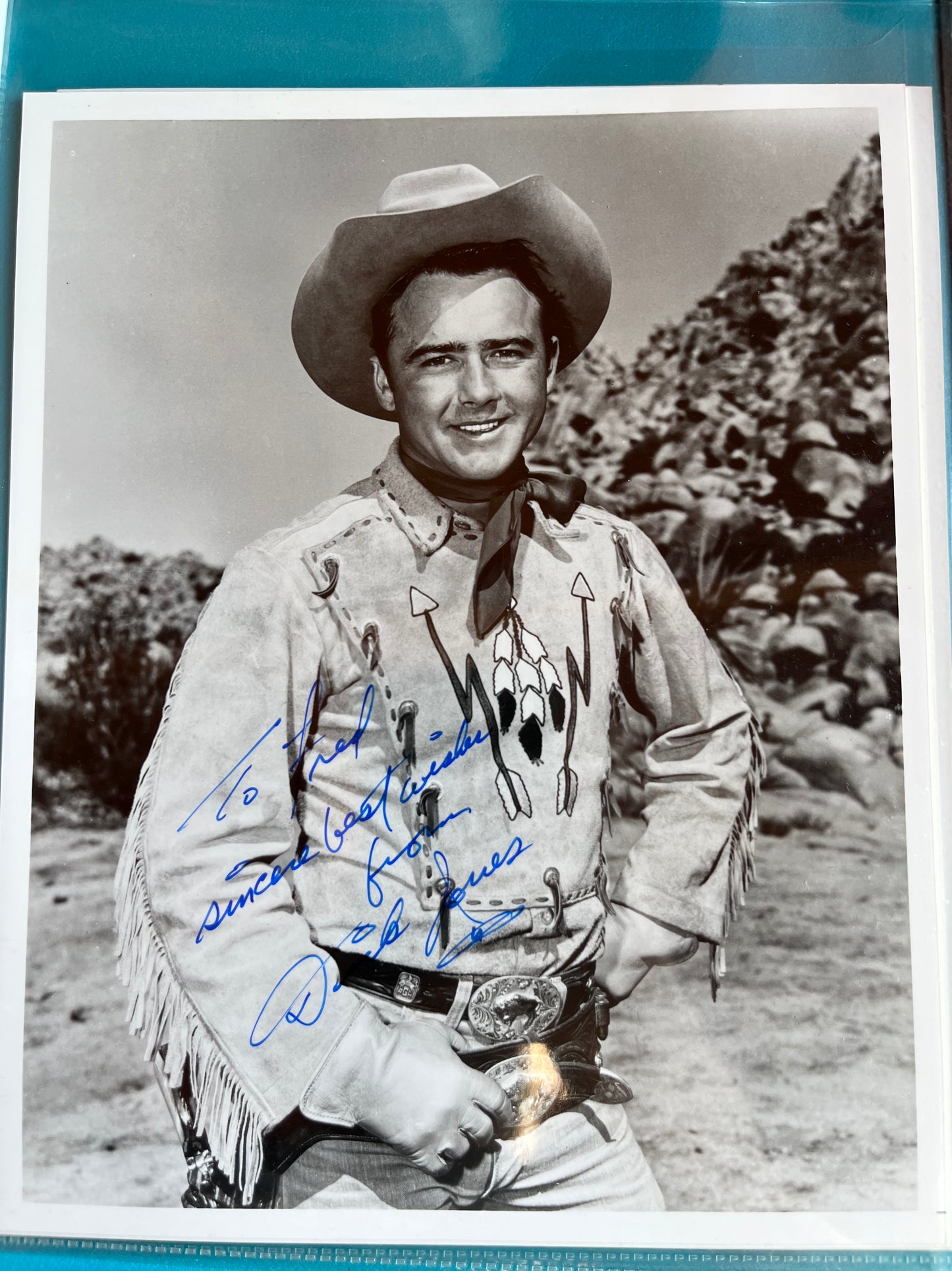 DICK (DICKIE) JONES, star of TV's RANGE RIDER, autograph