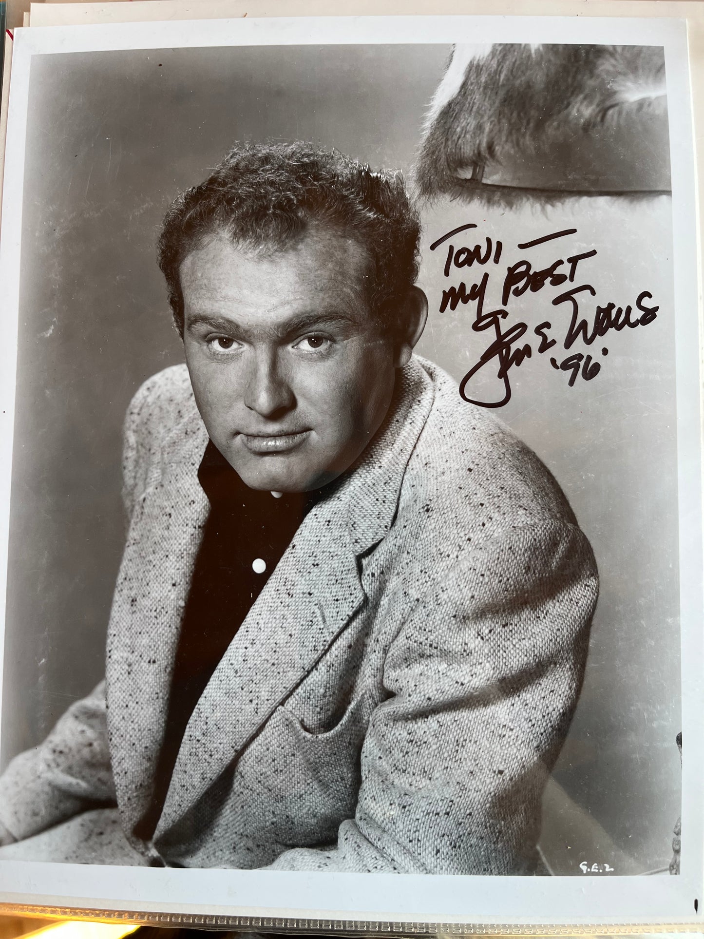 GENE EVANS, character actor, autograph