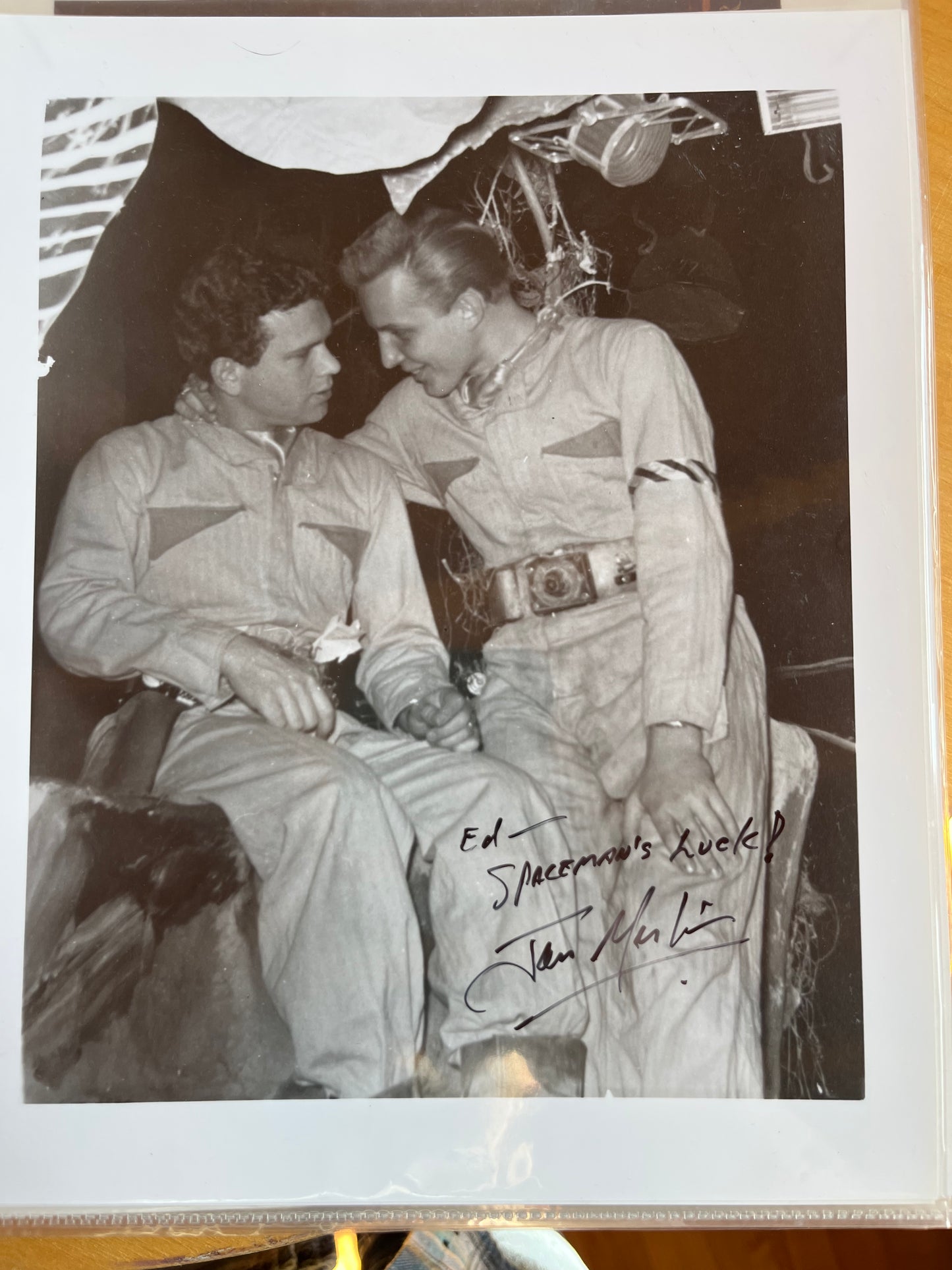 JAN MERLIN, star of TV's TOM CORBETT, SPACE CADET, autograph