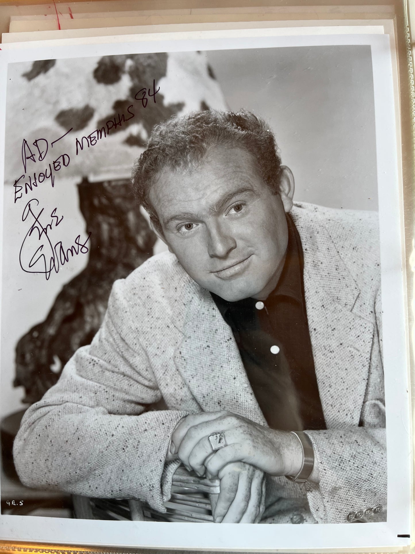 GENE EVANS, character actor, autograph