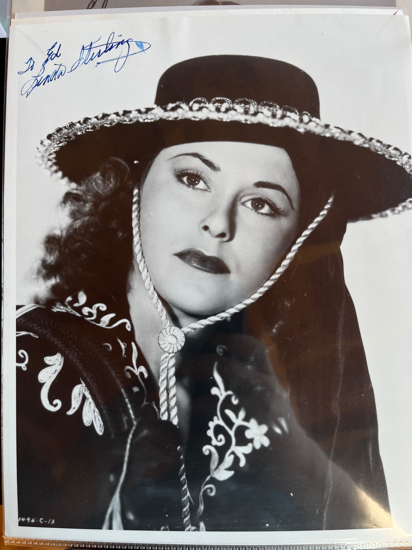 LINDA STIRLING, Zorro's Black Whip (cliffhanger serial), autograph