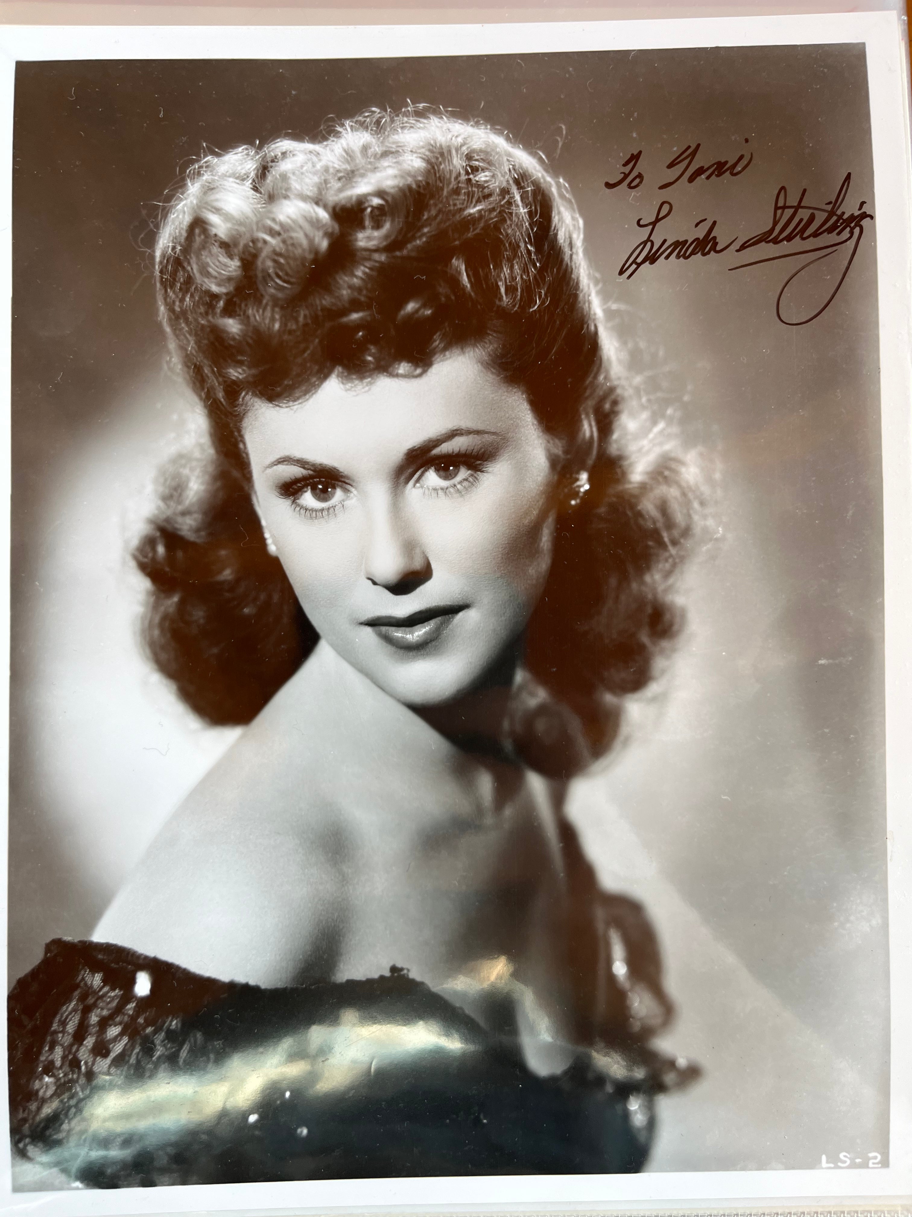 LINDA STIRLING, actress from westerns and serials, autograph