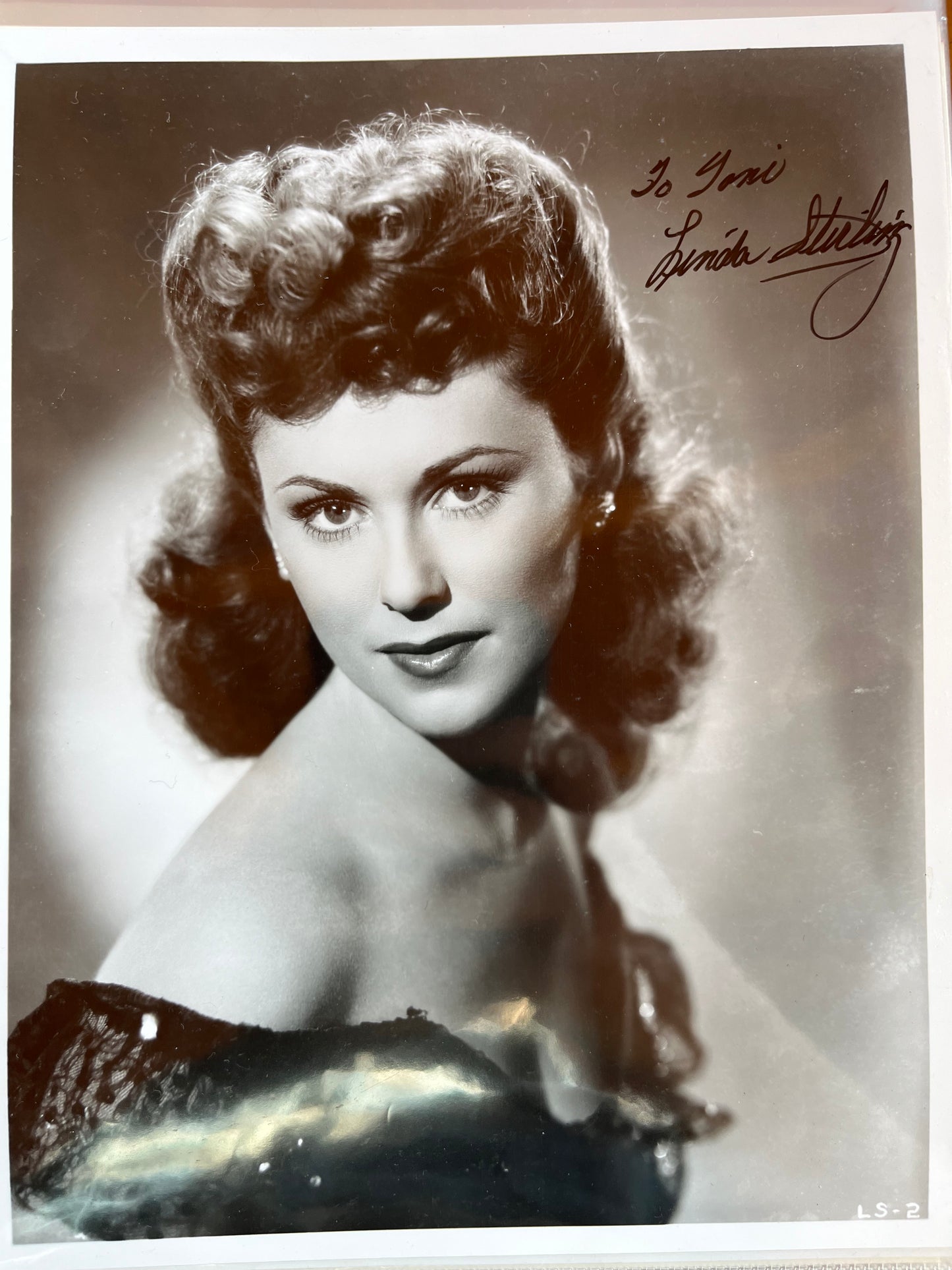 LINDA STIRLING, actress from westerns and serials, autograph