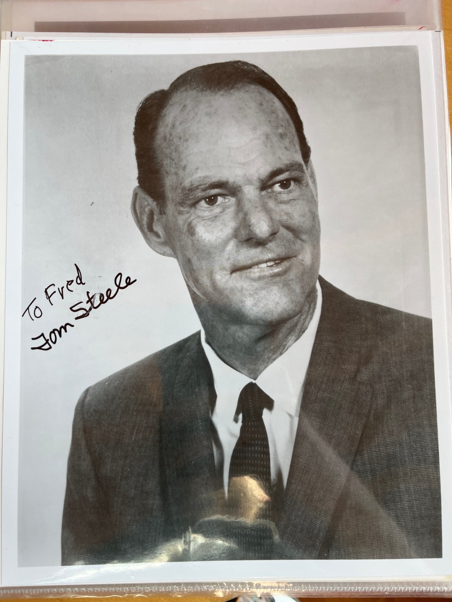 TOM STEELE, stuntman for cliffhanger serials, autograph