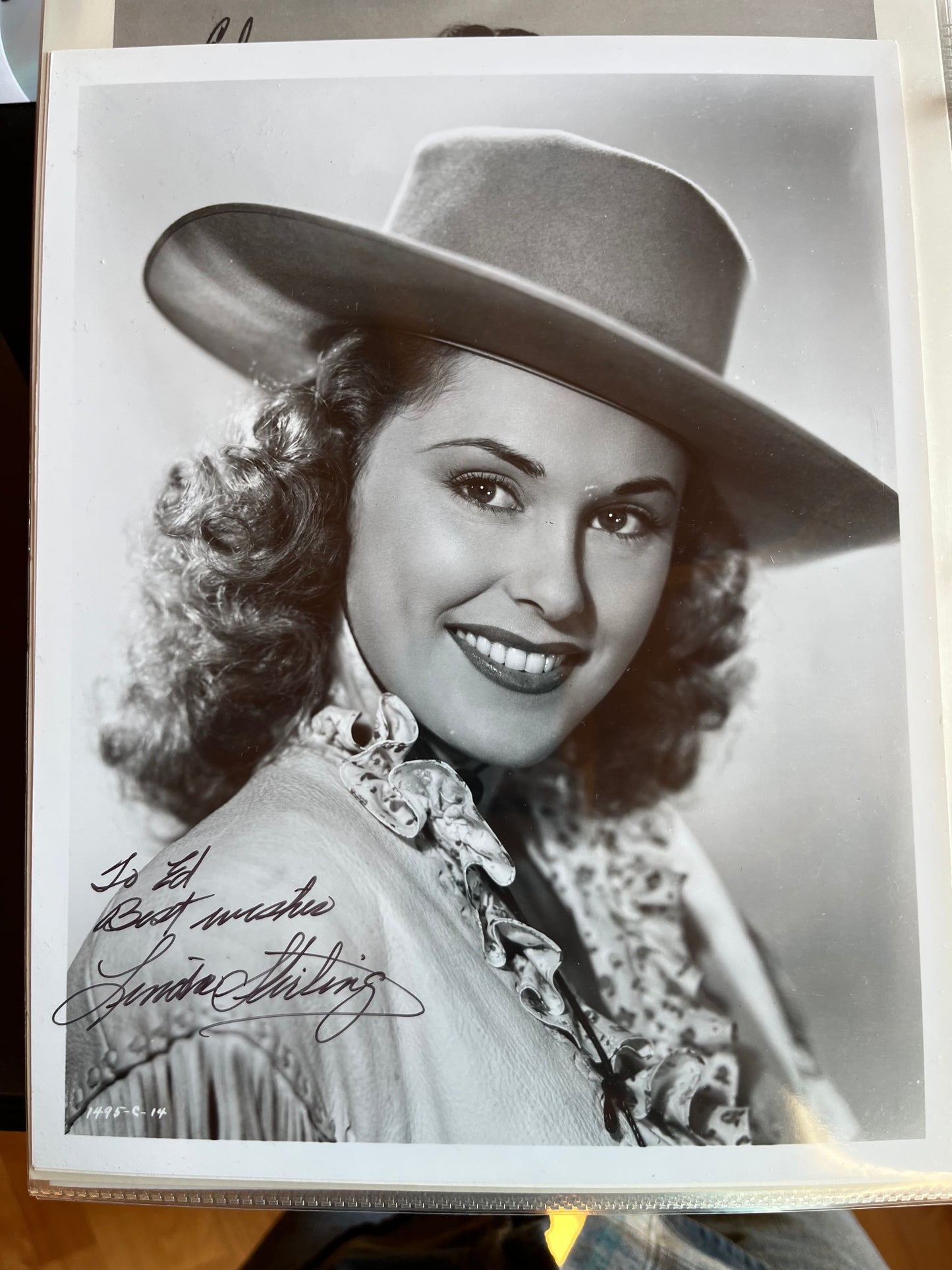 LINDA STIRLING, actress, autograph