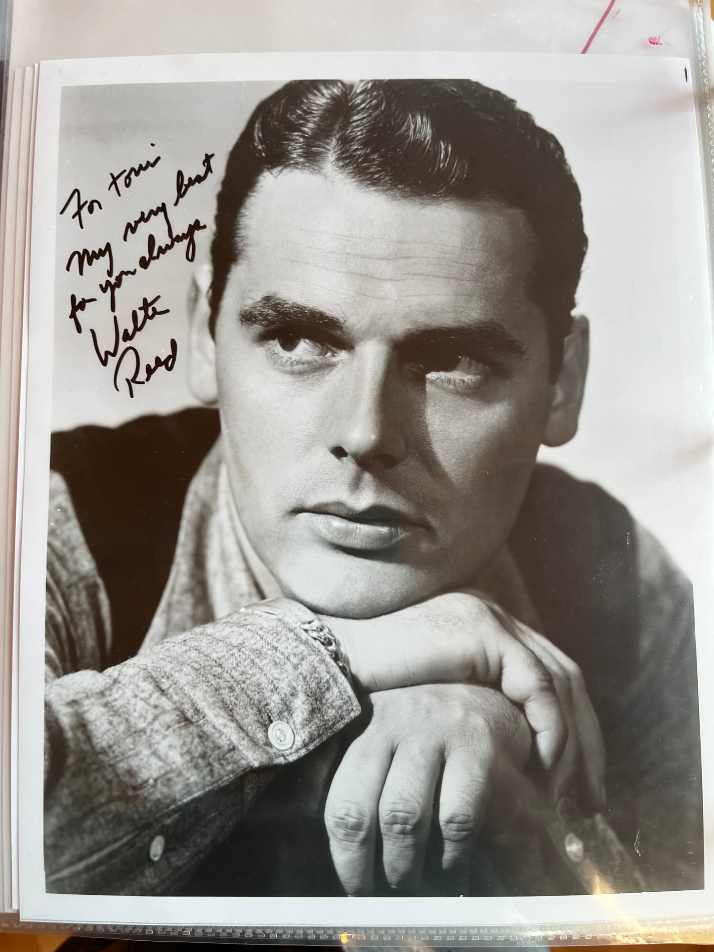 WALTER REED, actor, autograph