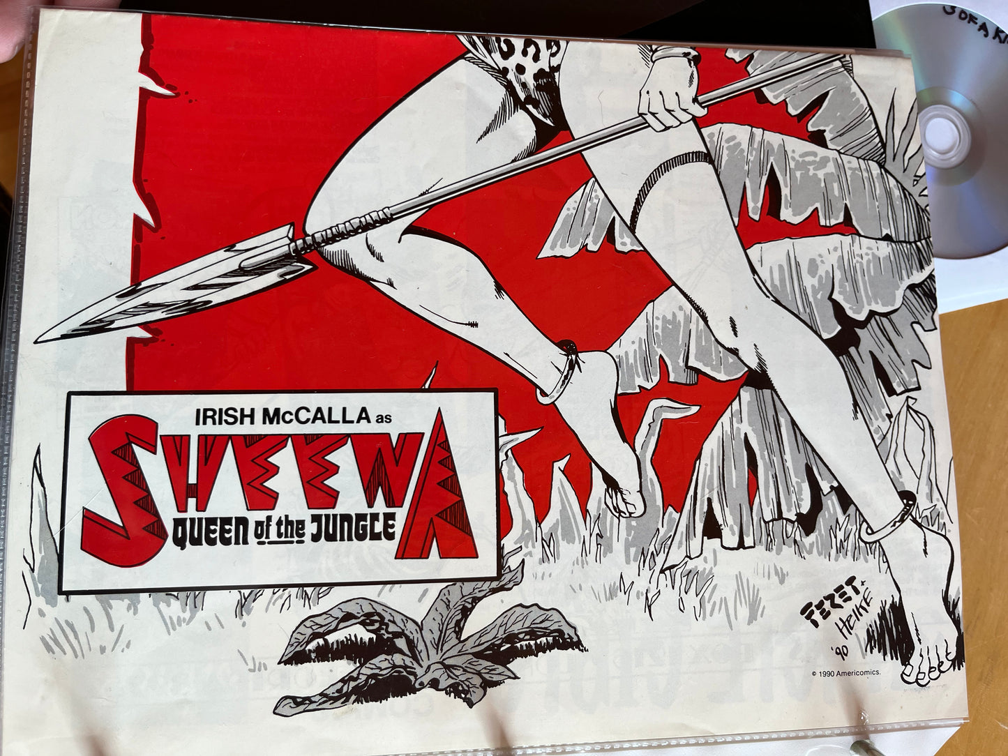 IRISH McCALLA, Sheena, Queen of the Jungle, autograph