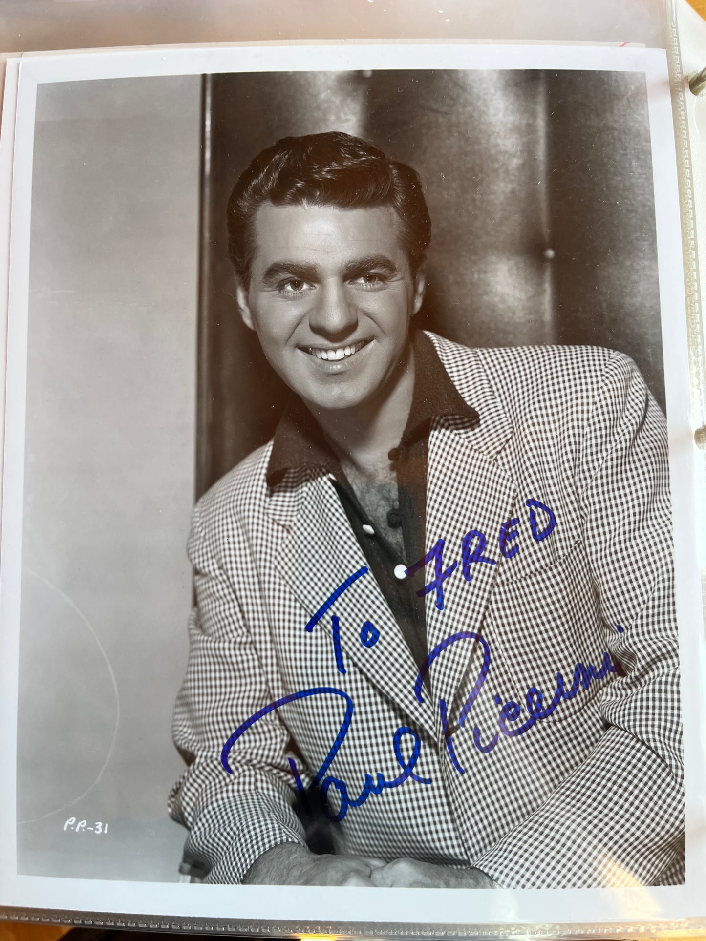 PAUL PICERNI, actor, autograph