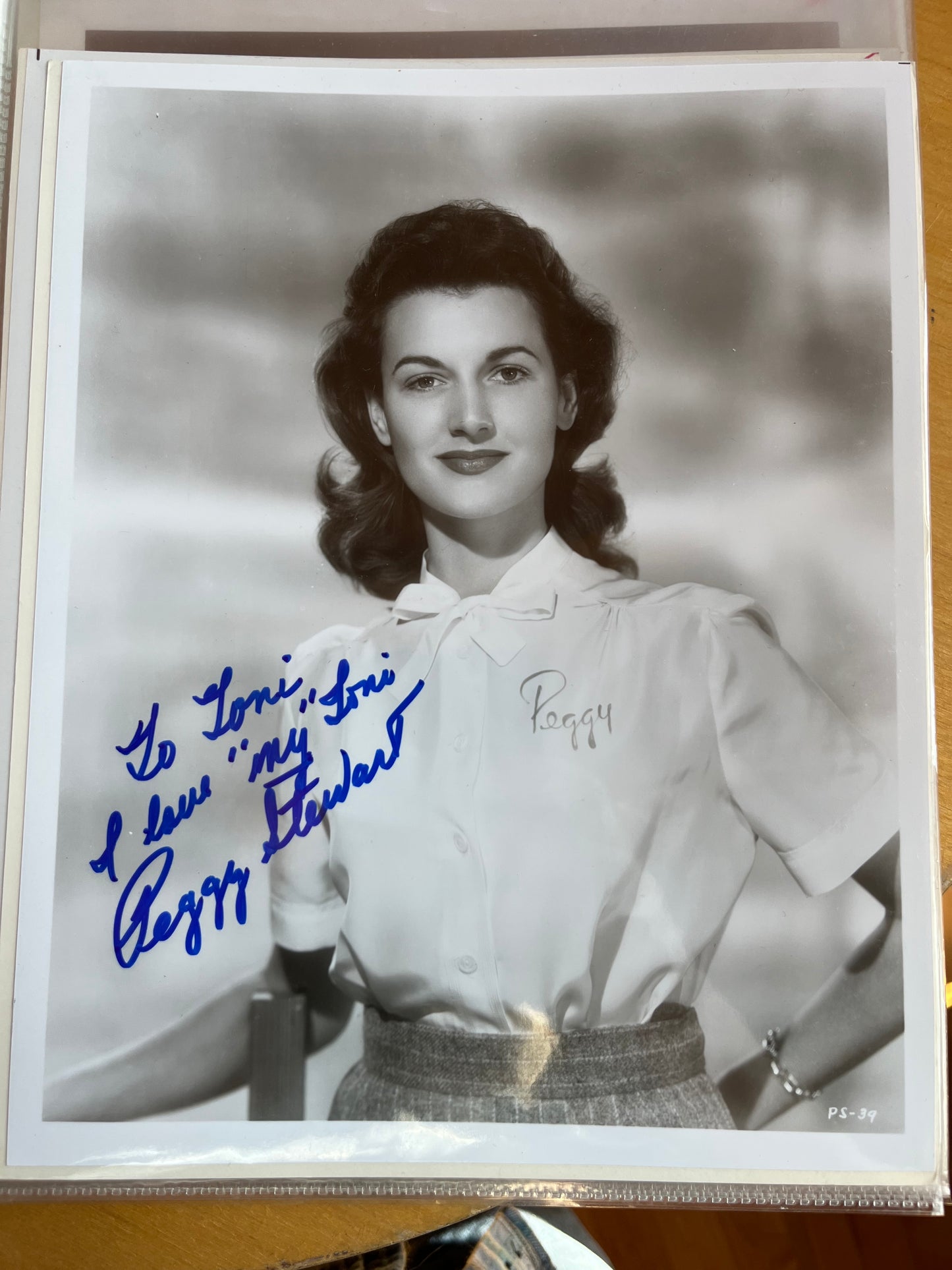 PEGGY STEWART, cowgirl actress, autograph