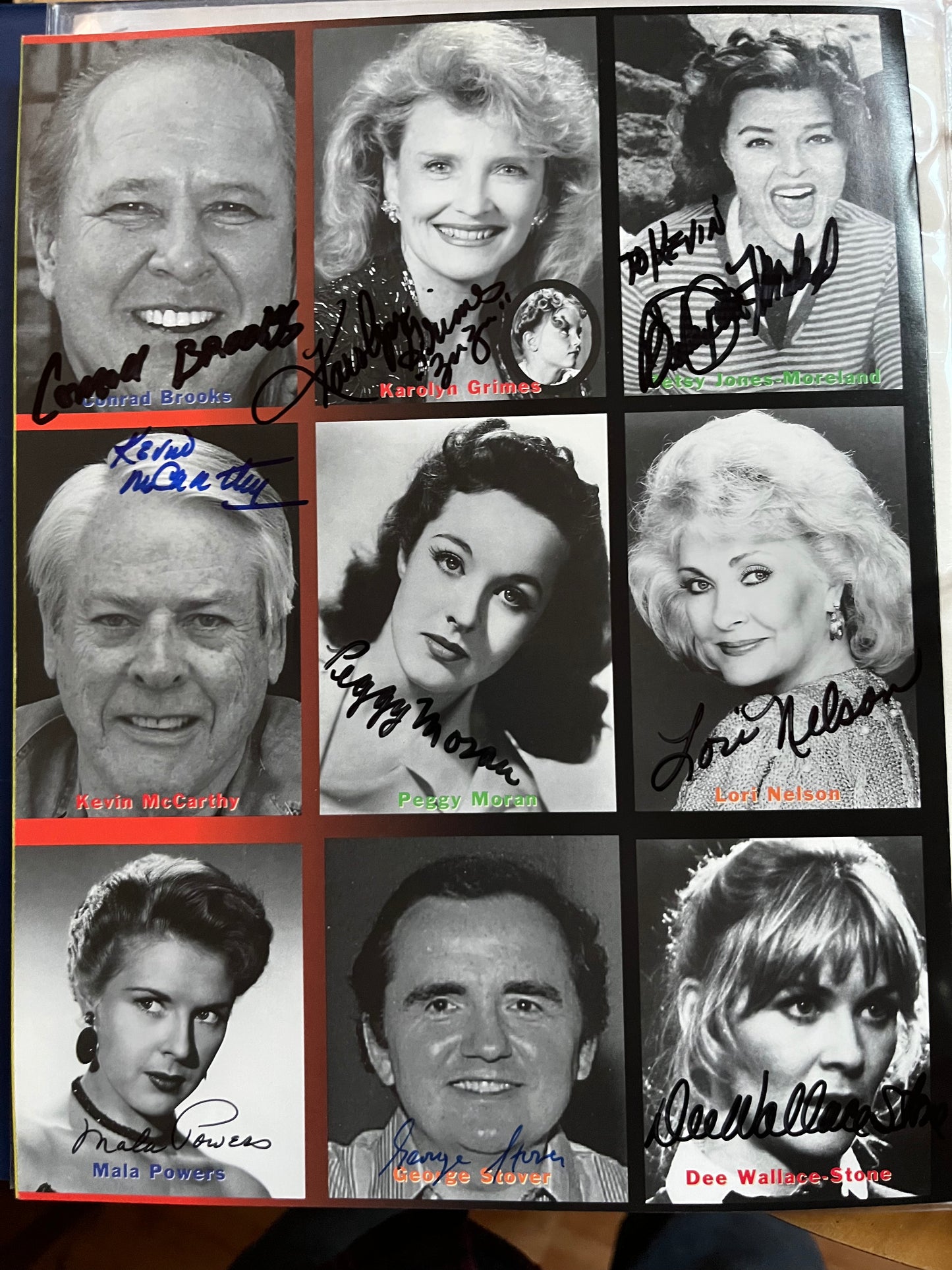 FANEX 12 Program, Kevin McCarthy, Mala Powers, nine autographs!!