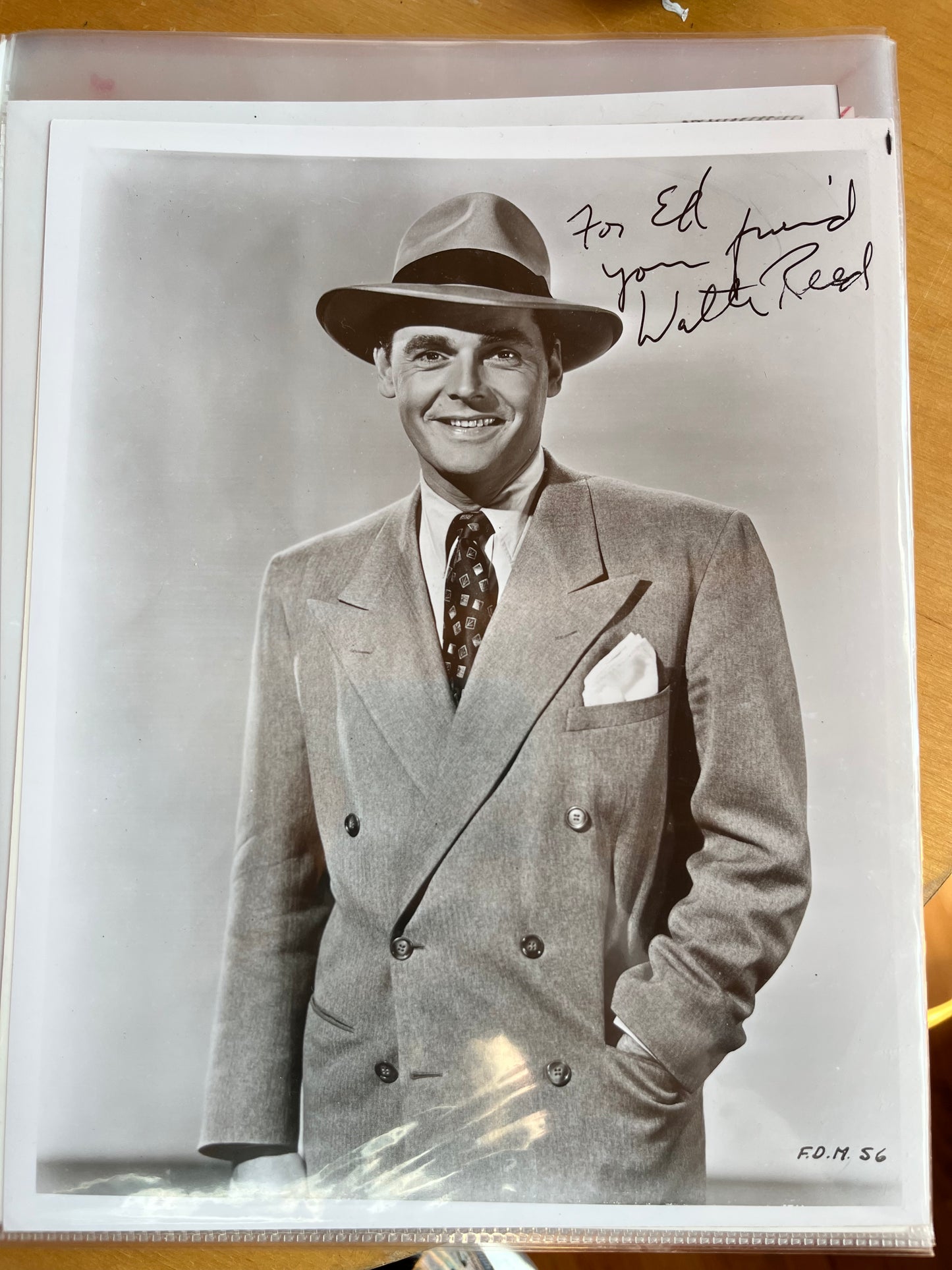 WALTER REED, actor, autograph