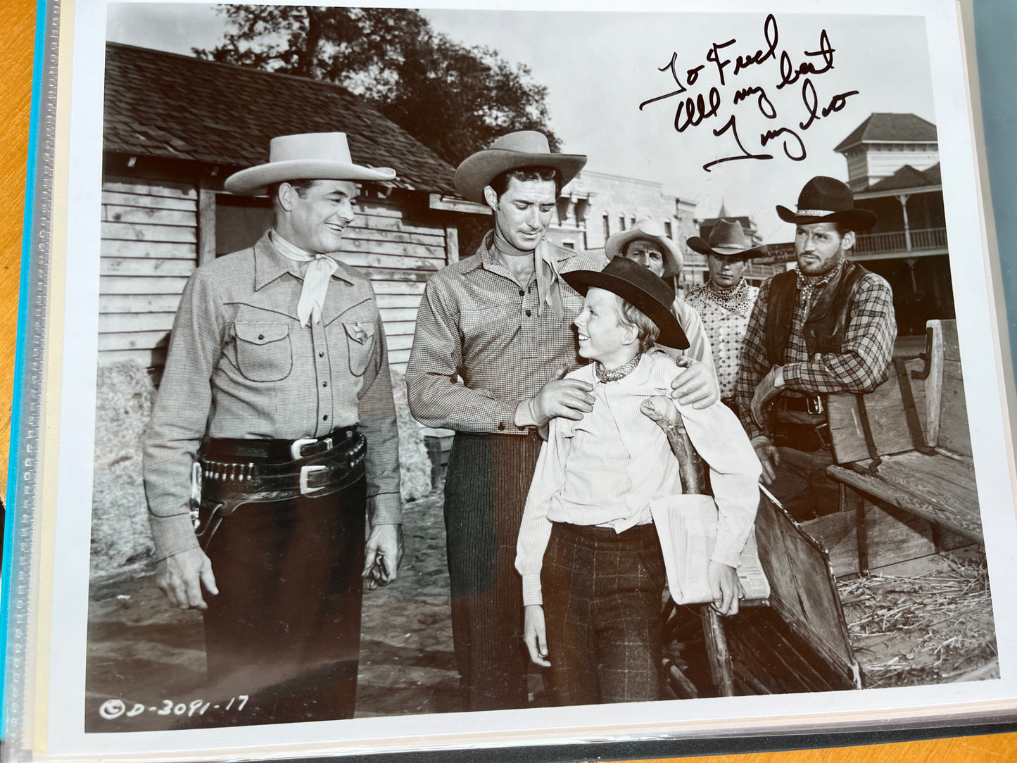 JIMMY HUNT, actor, autograph