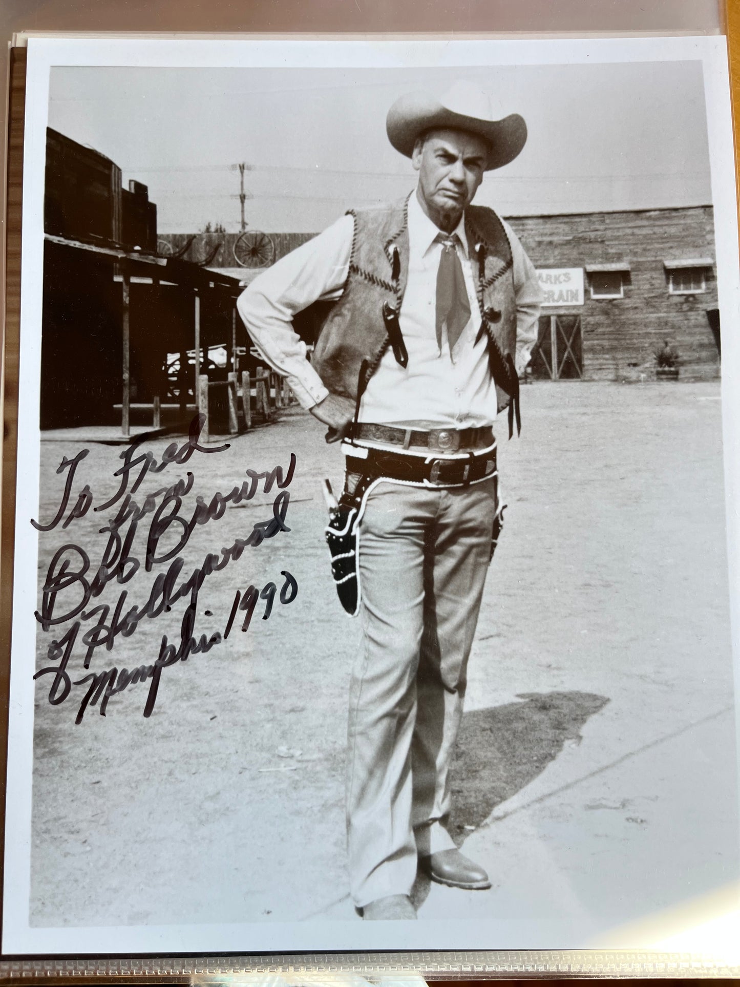 BOB BROWN, Here Come the Brides, autograph