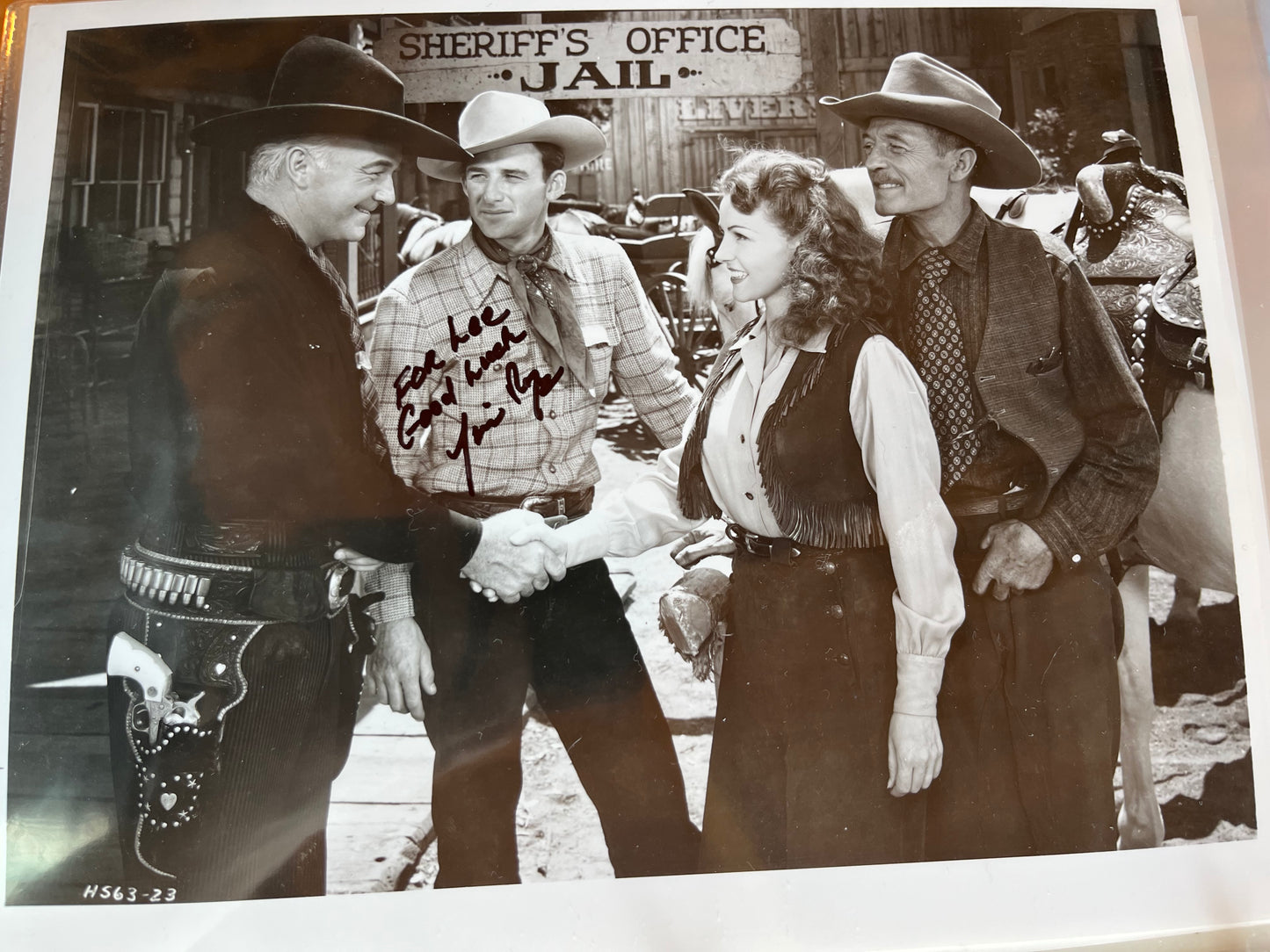 JIMMY ROGERS, Hopalong Cassidy sidekick, autograph