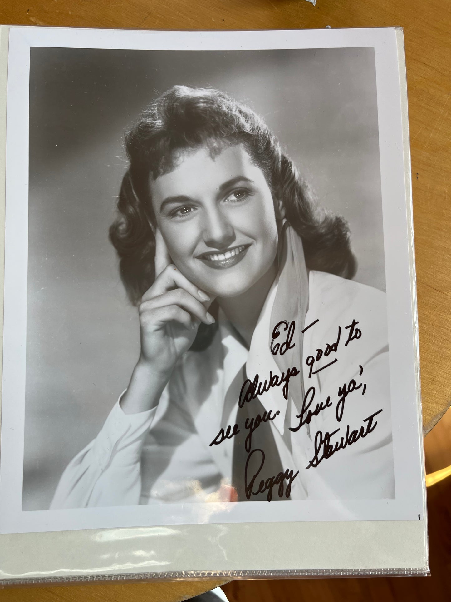 PEGGY STEWART, cowgirl actress, autograph