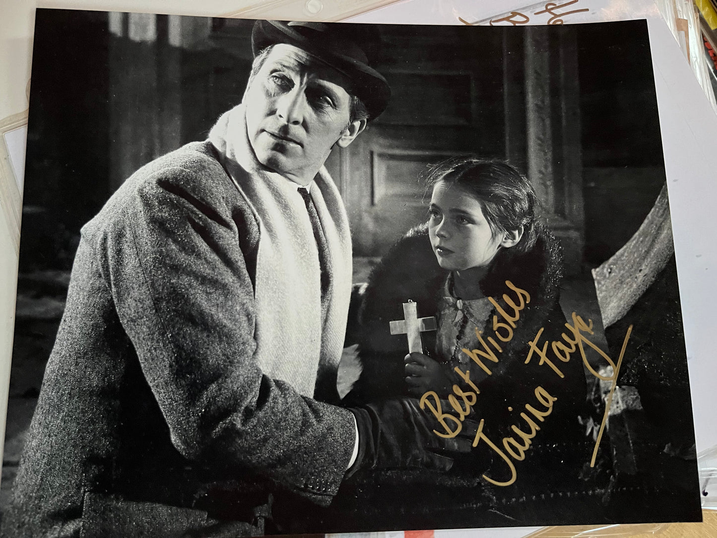 JANINA FAYE, Hammer horror HORROR OF DRACULA, autograph
