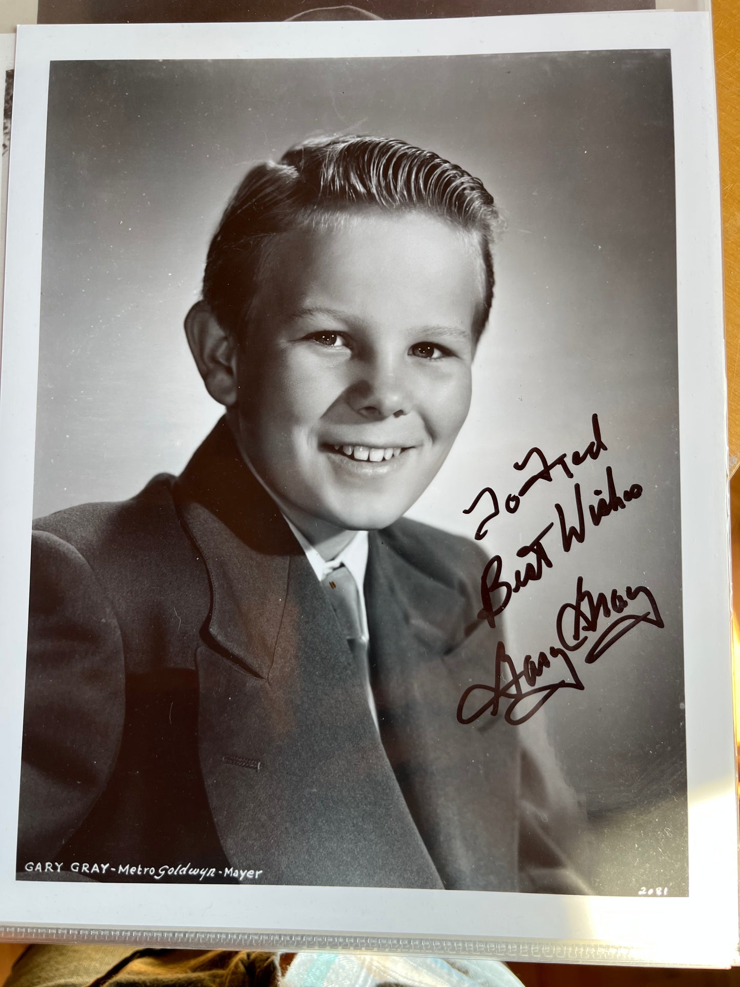 GARY GRAY, The Next Voice You Hear (1950), autograph