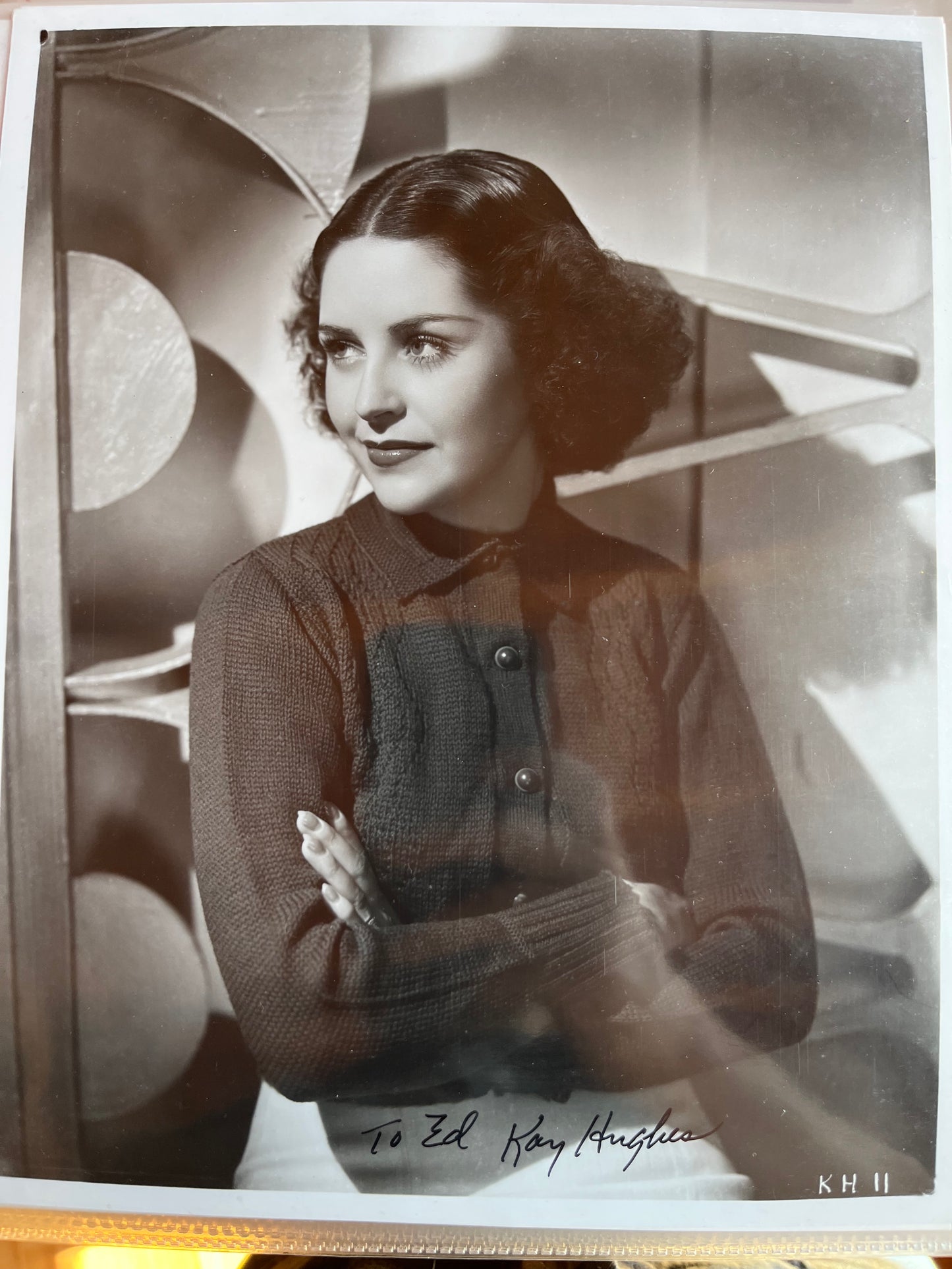 KAY HUGHES, actress, autograph