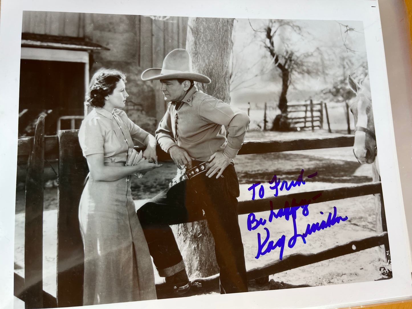 KAY LINAKER, Black Aces (1937), autograph
