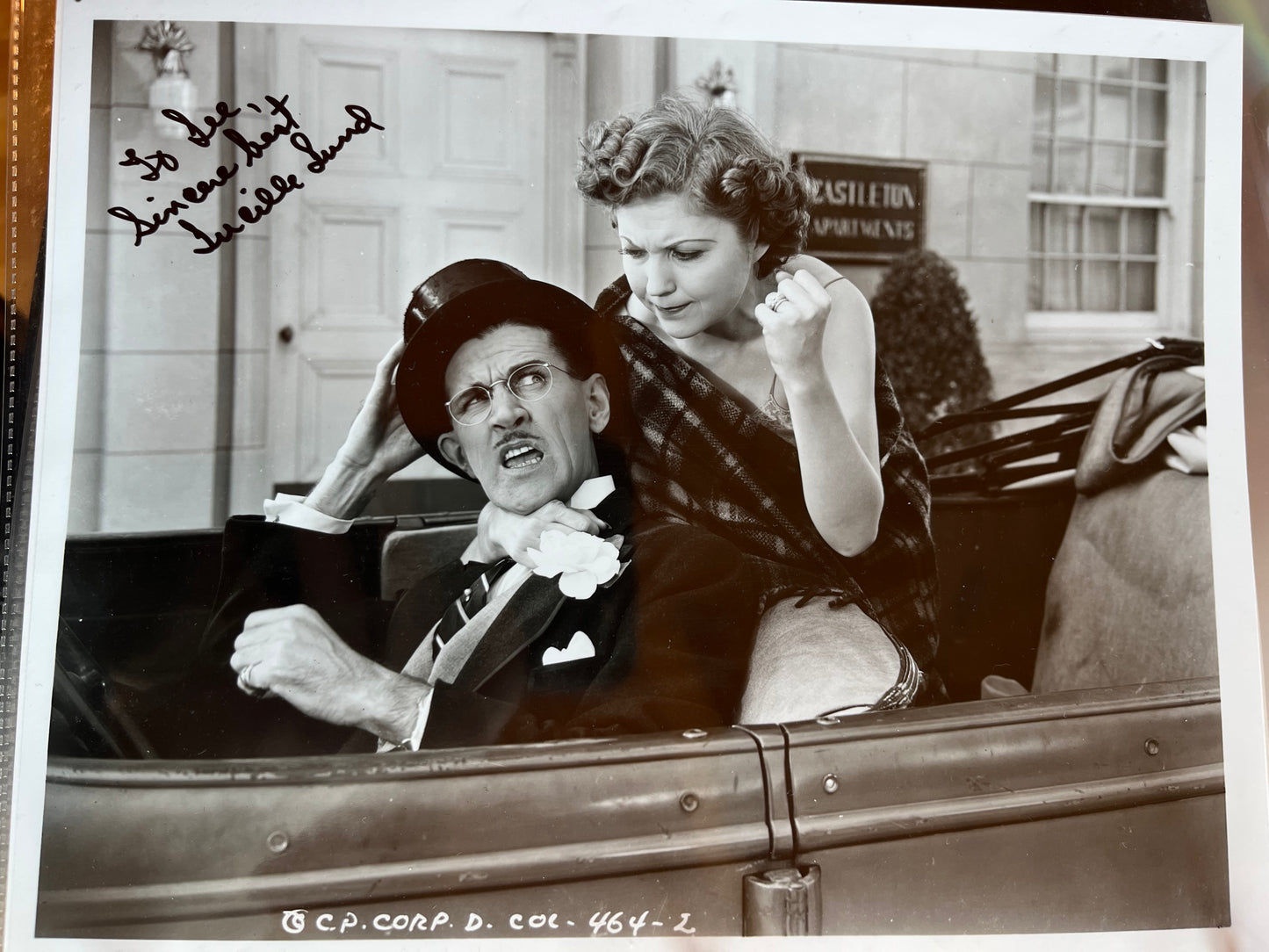 LUCILLE LUND, actress, autograph