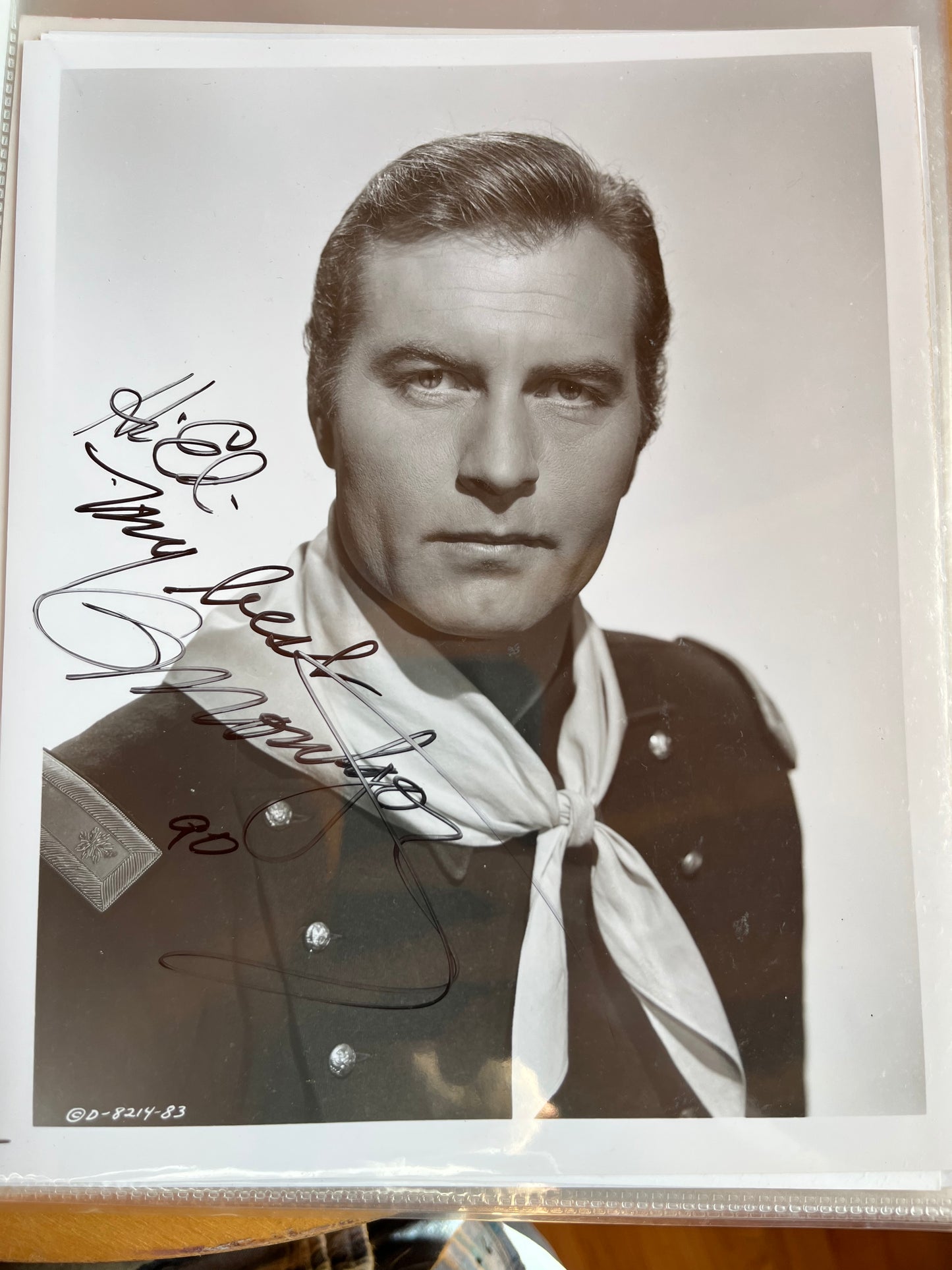 GEORGE MONTGOMERY, cowboy star, autograph