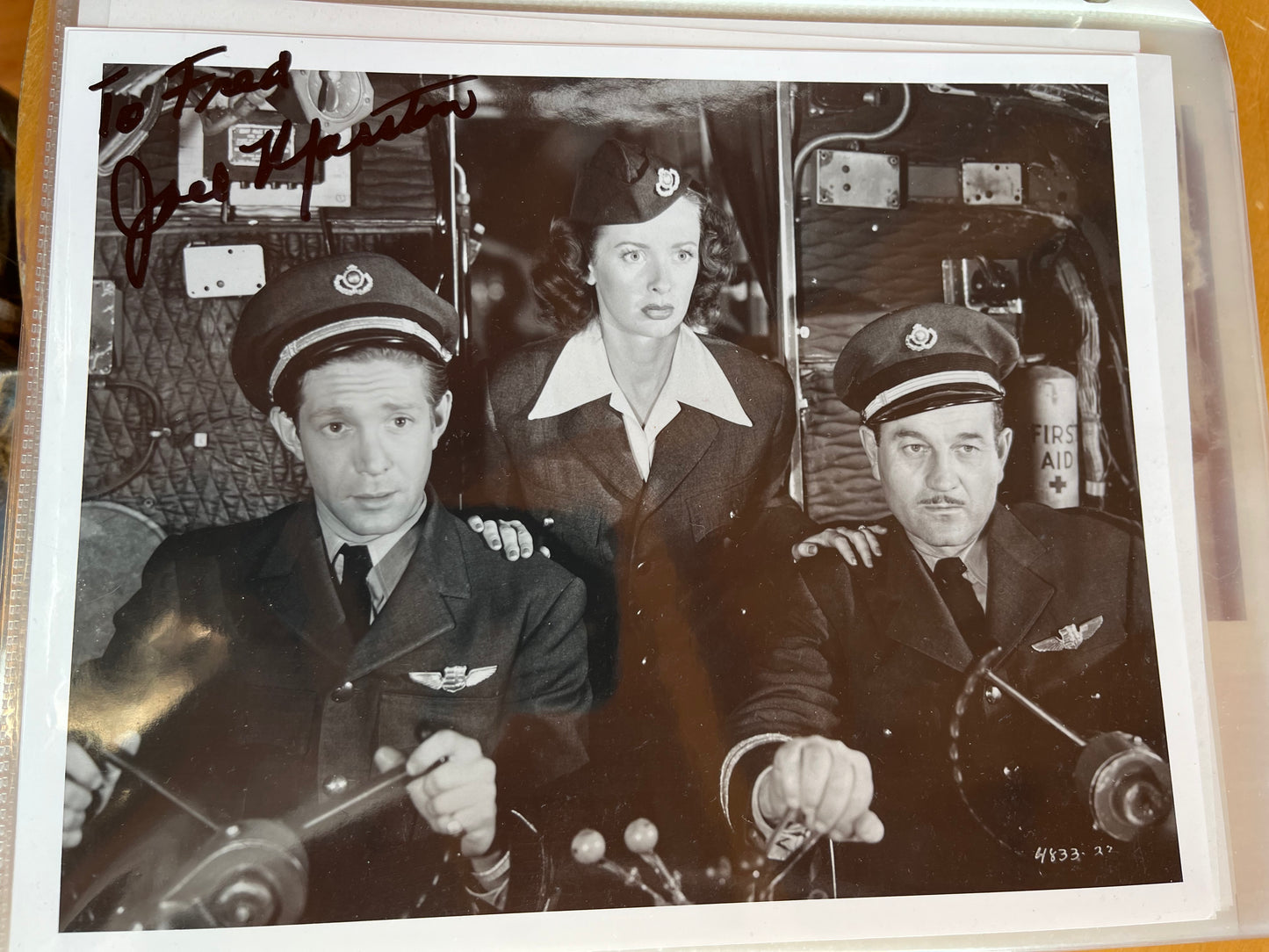 JOEL MARSTON, Charlie Chan's SKY DRAGON (1949), autograph