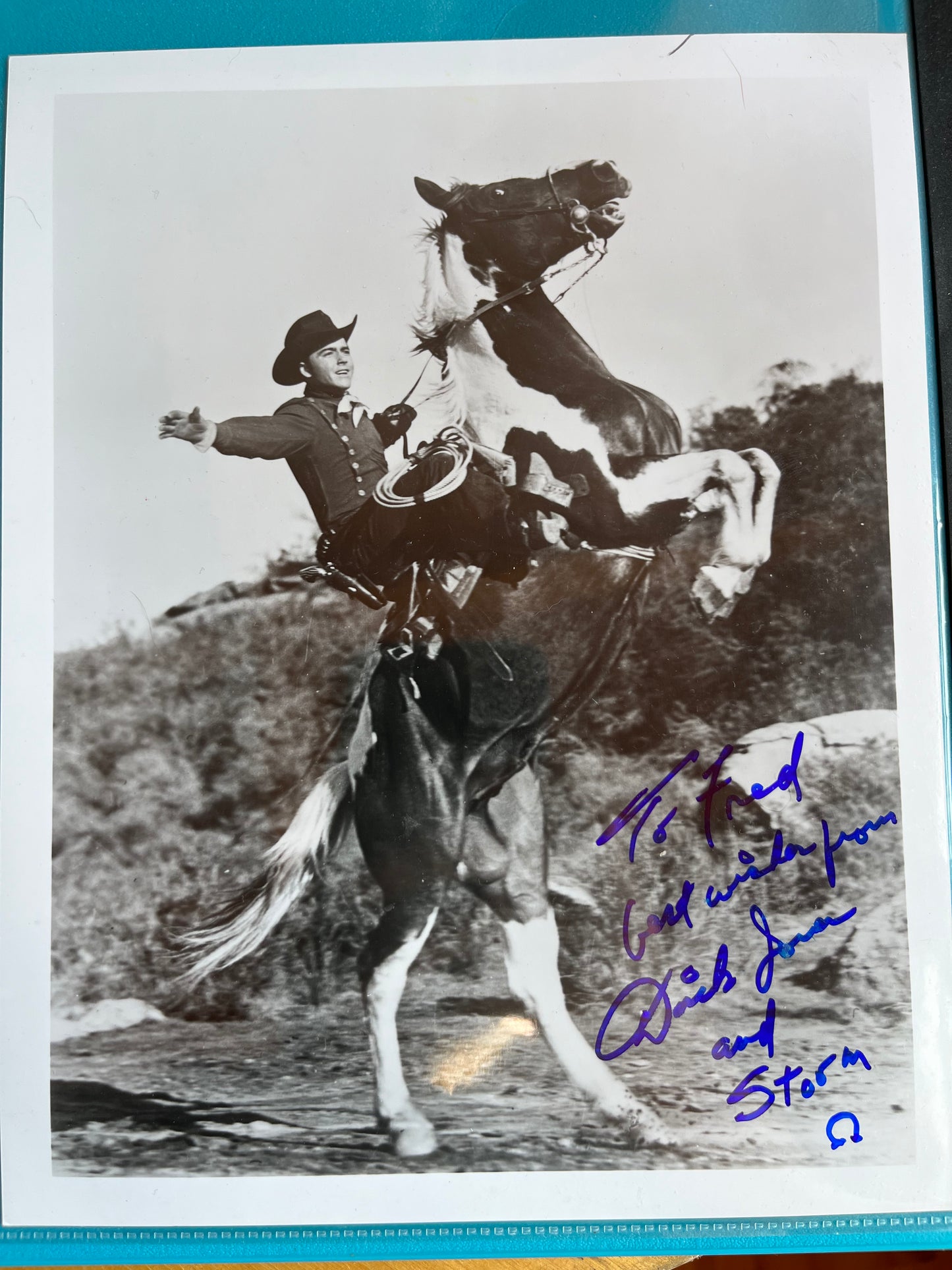 DICK (DICKIE) JONES, star of TV's RANGE RIDER, autograph