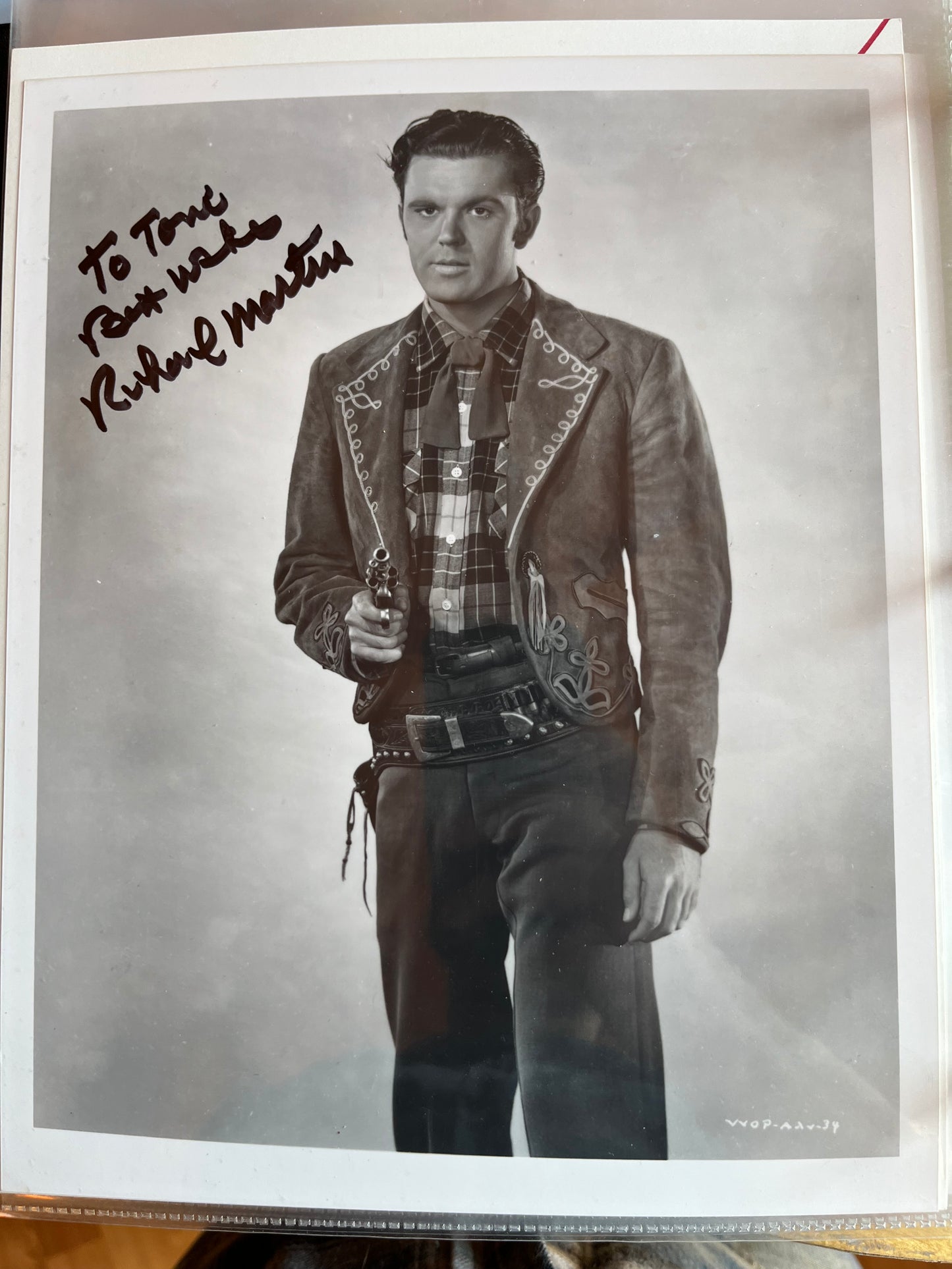 RICHARD MARTIN, as Chito Rafferty, Tim Holt's sidekick, autograph