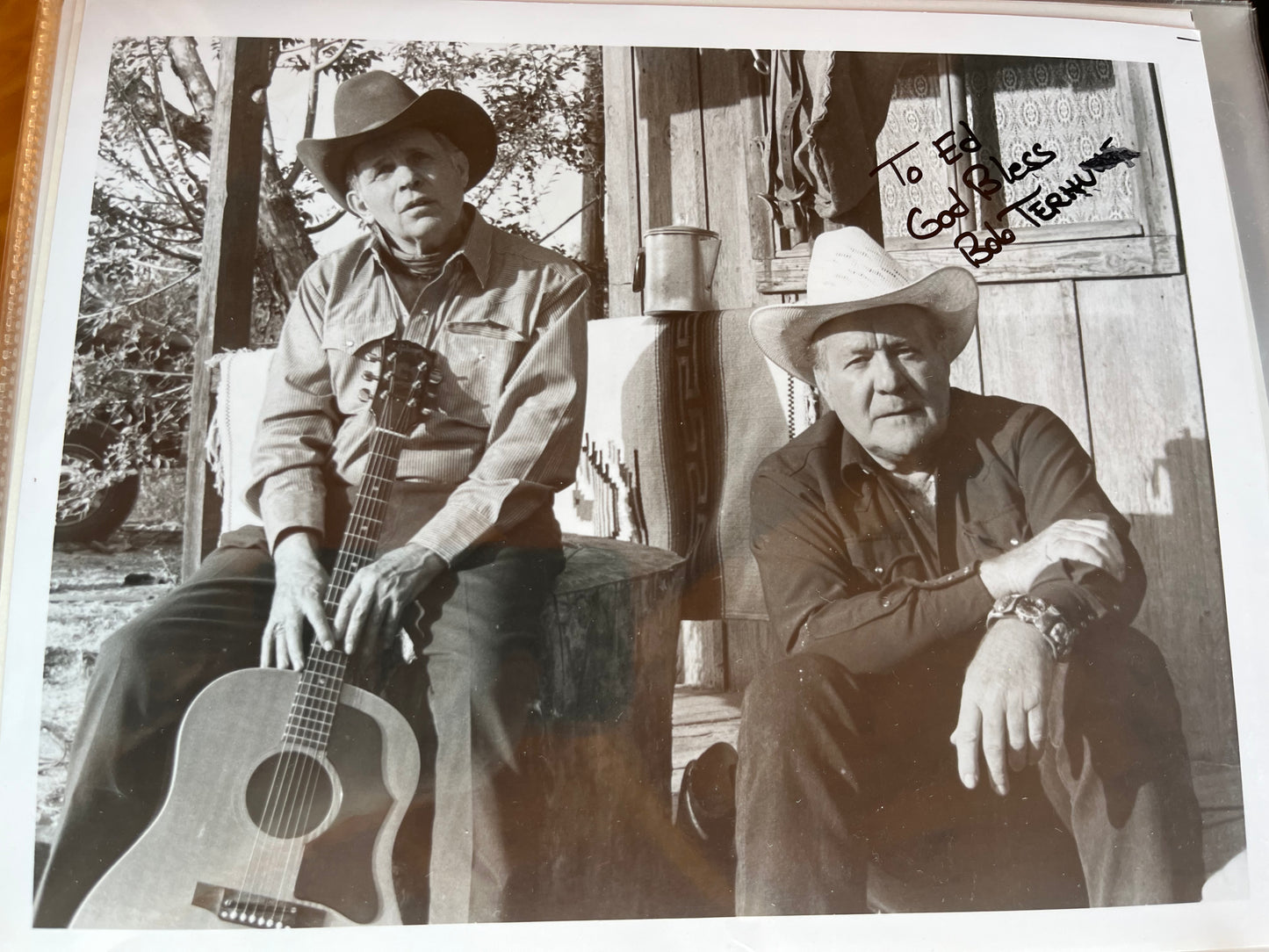 BOB TERHUNE, actor, autograph