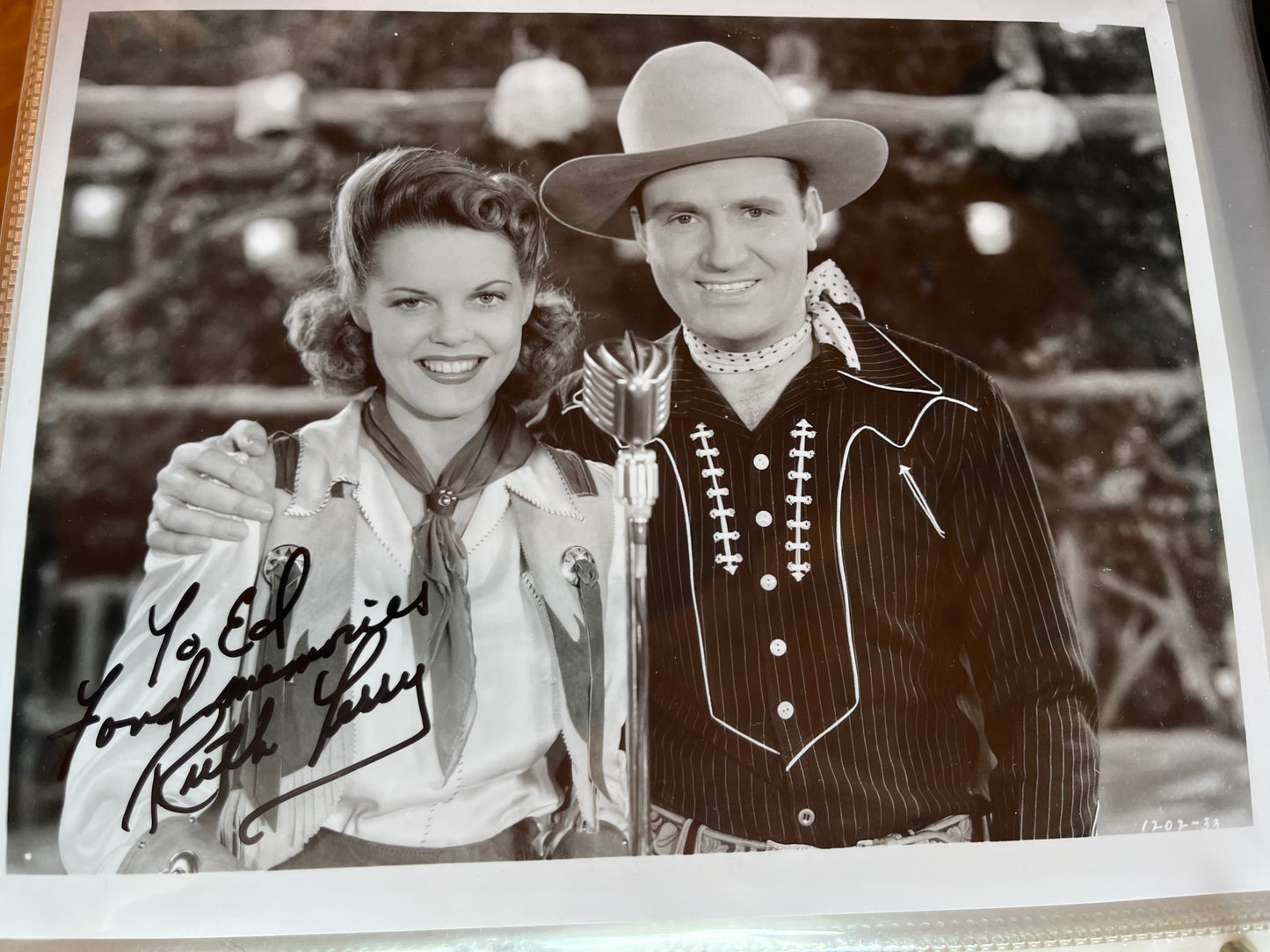 RUTH TERRY, actress, autograph