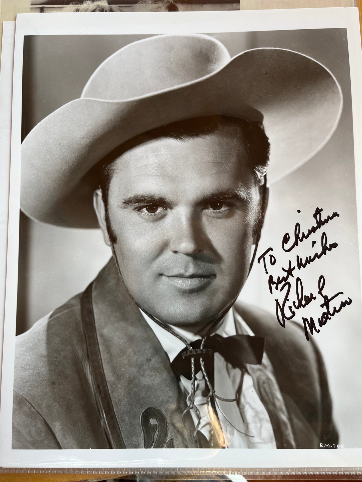 RICHARD MARTIN, as Chito Rafferty, Tim Holt's sidekick, autograph