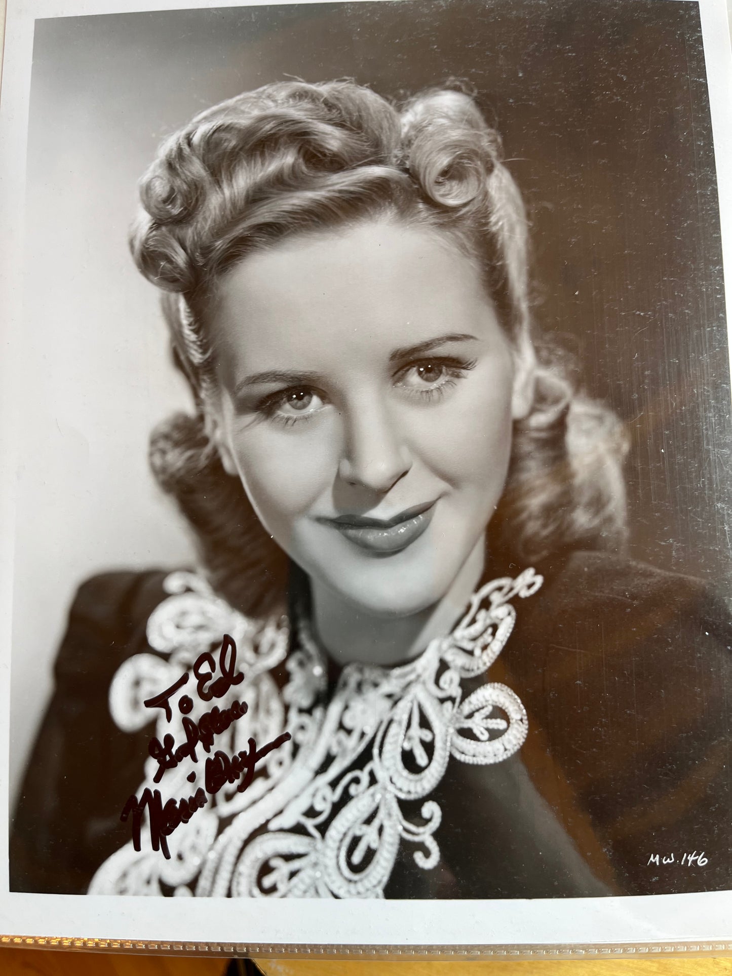 MARIS WRIXON from westerns, autograph