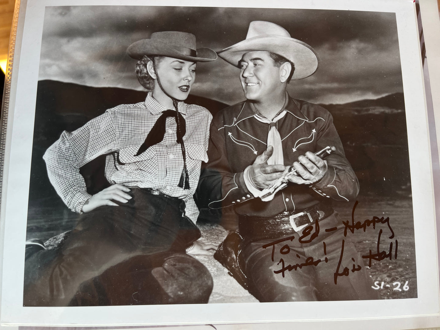 LOIS HALL, Texas City (1952), autograph