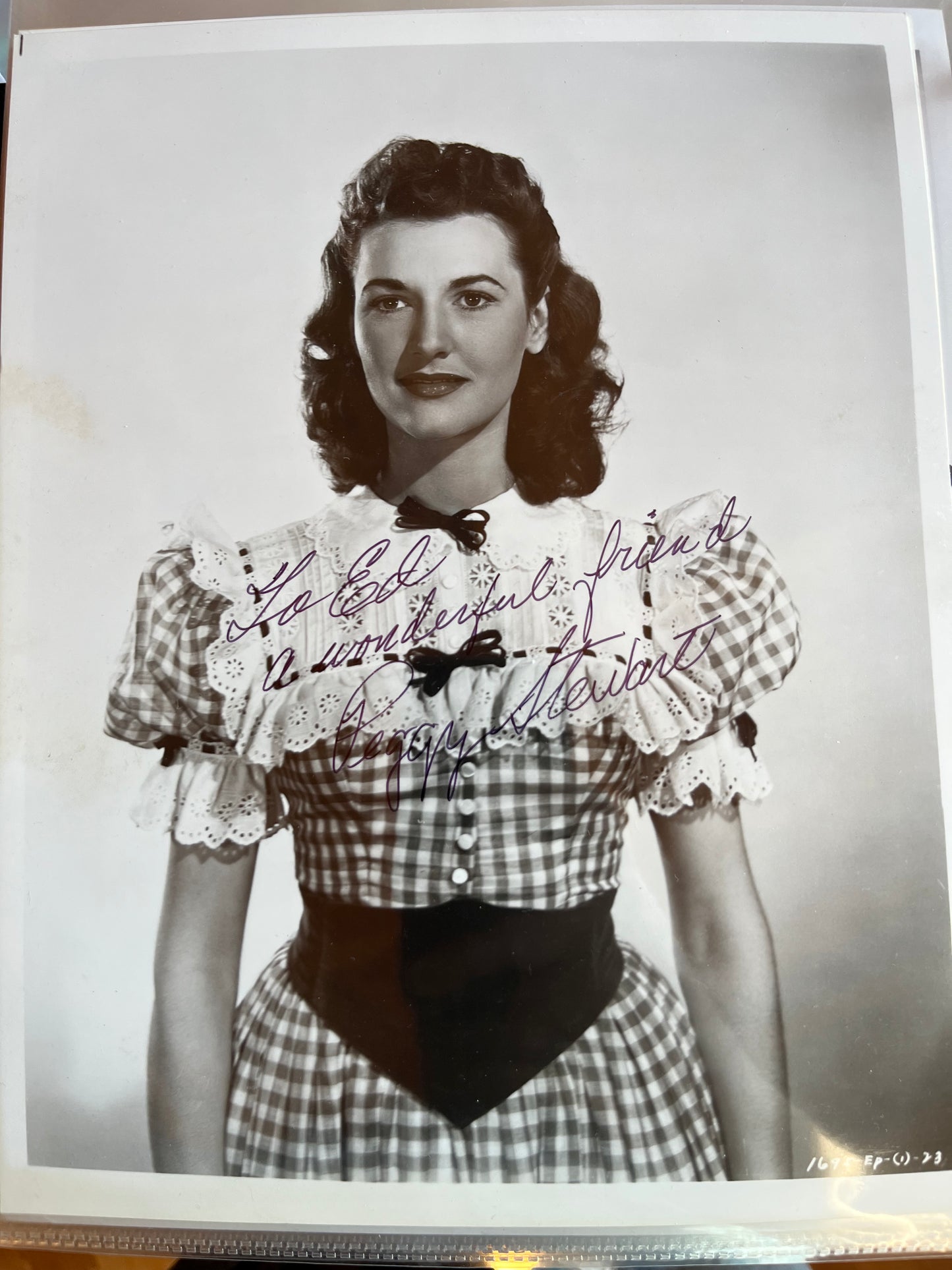 PEGGY STEWART, cowgirl actress, autograph