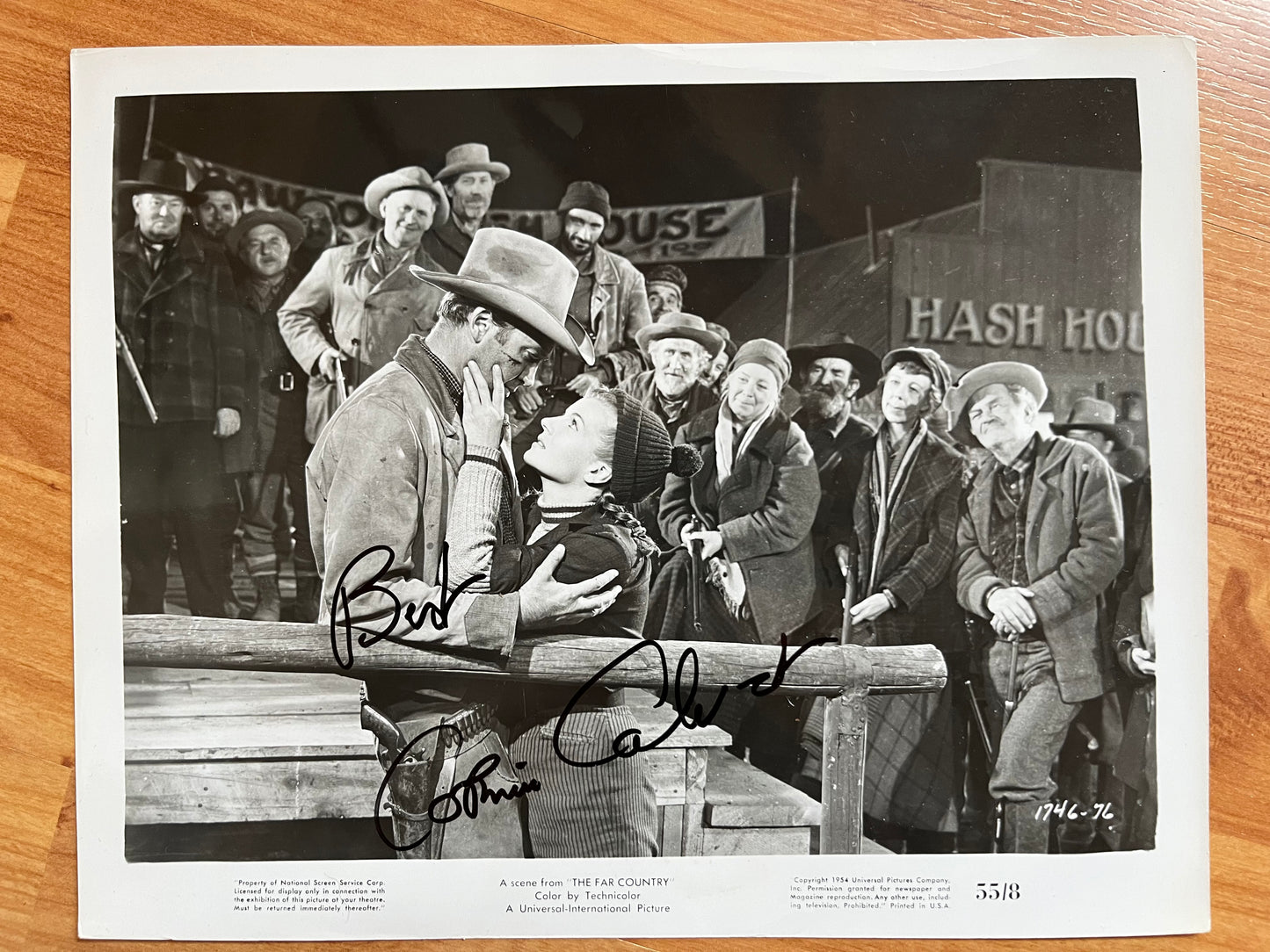 CORINNE CALVET, actress and French model, autograph