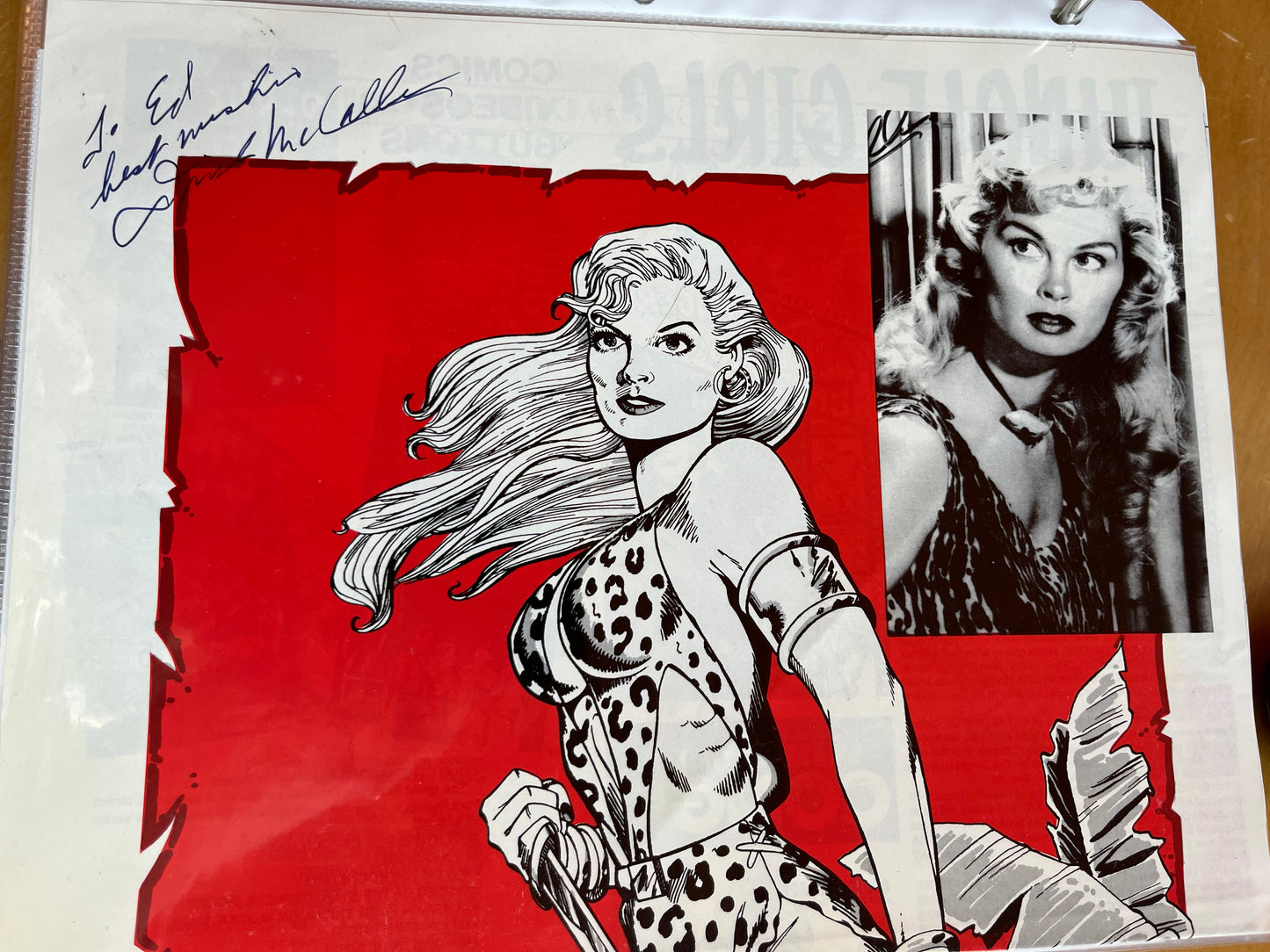 IRISH McCALLA, Sheena, Queen of the Jungle, autograph