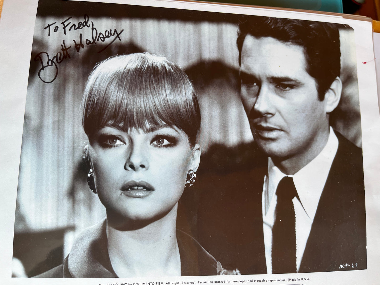 BRETT HALSEY, Anyone Can Play (1967), autograph