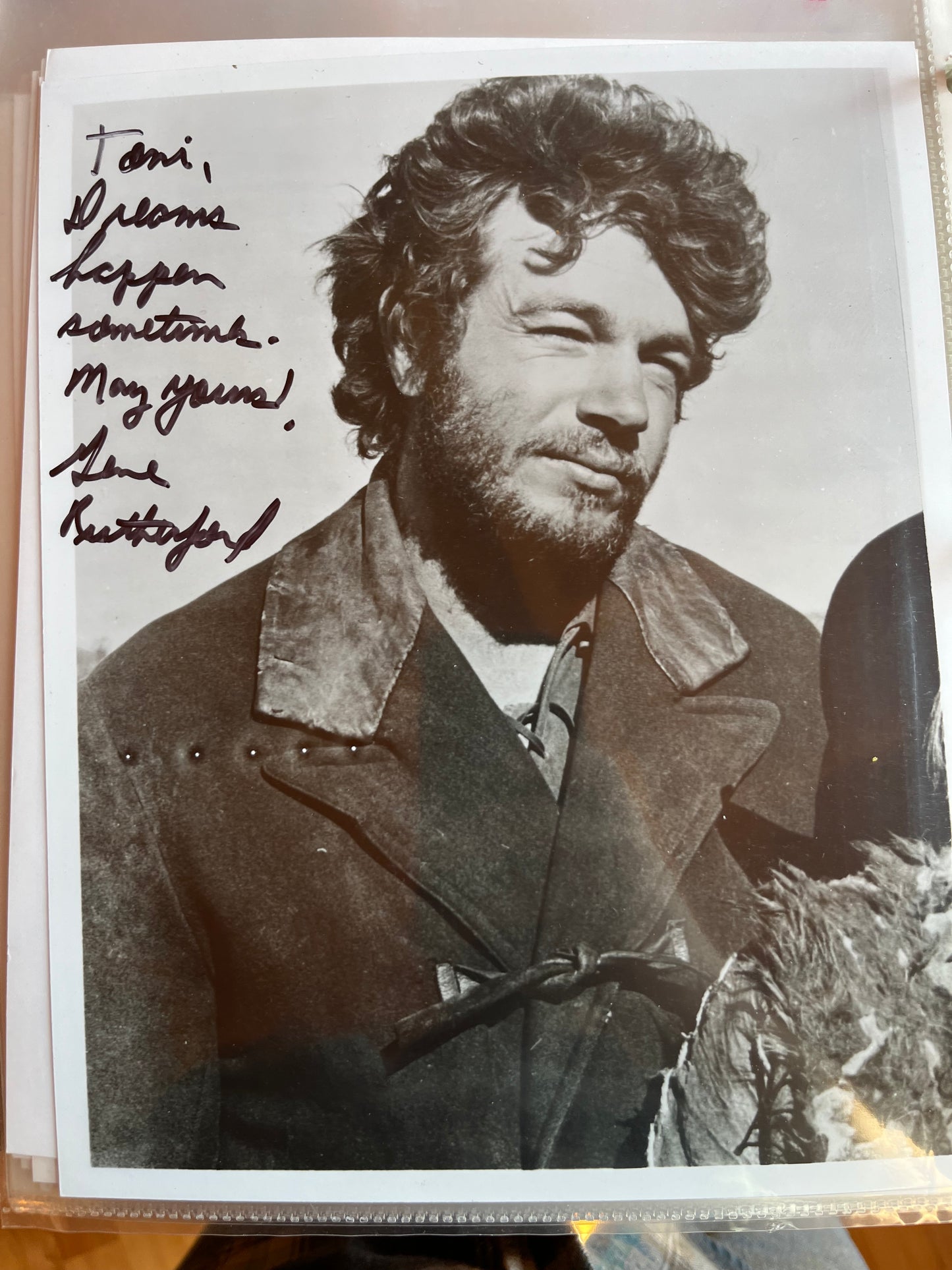 GENE RUTHERFORD, actor, autograph