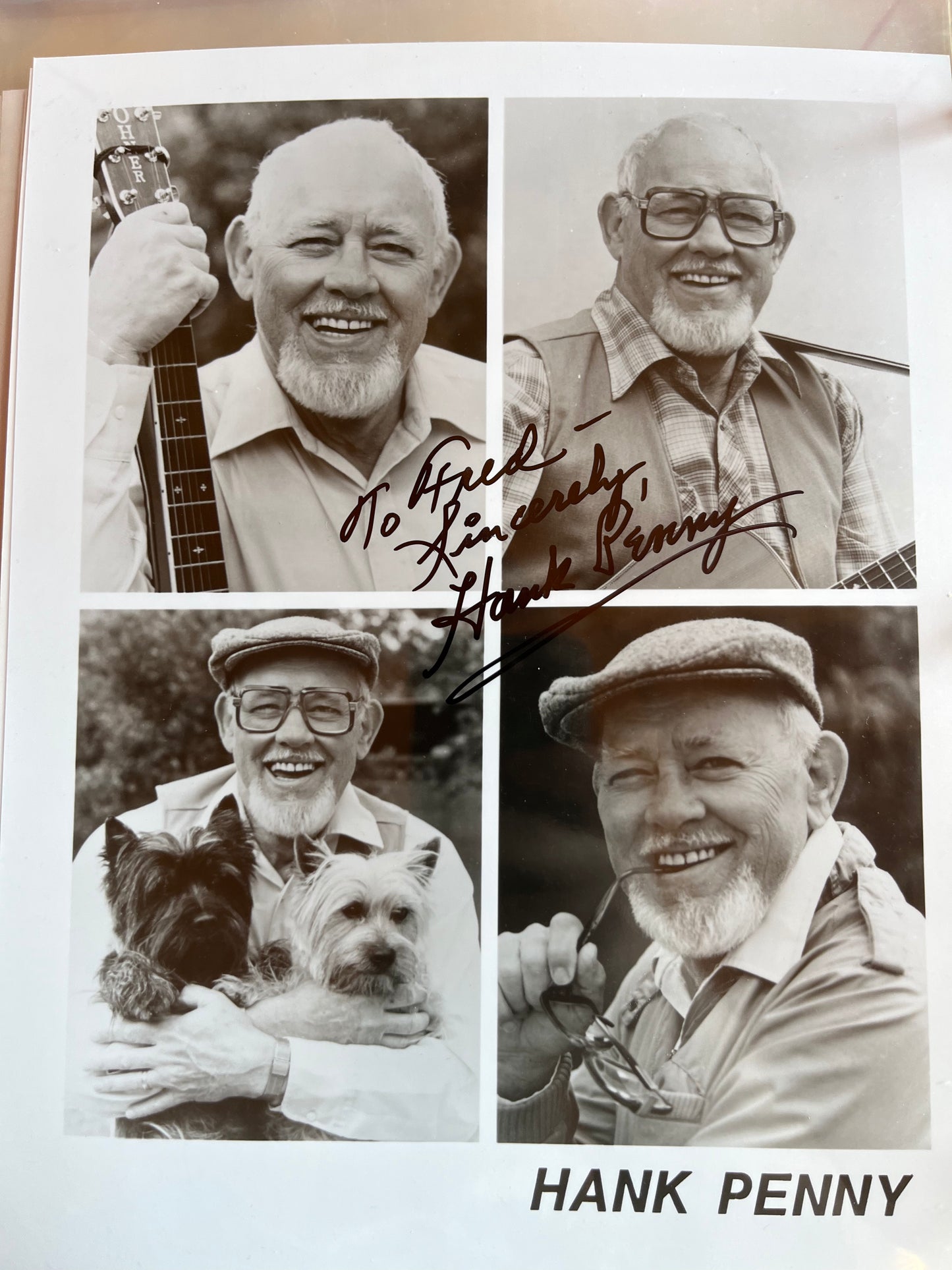 HANK PENNY, actor, autograph