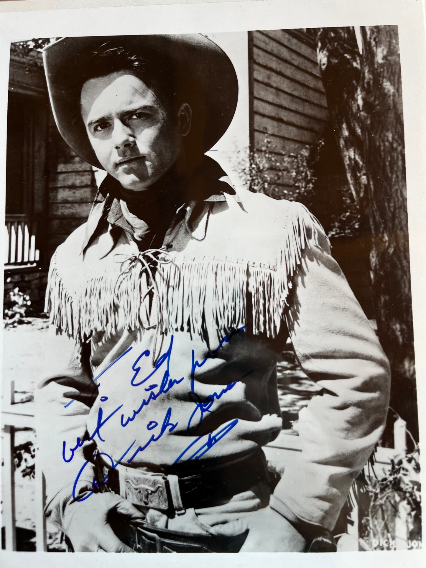 DICK (DICKIE) JONES, star of TV's RANGE RIDER, autograph