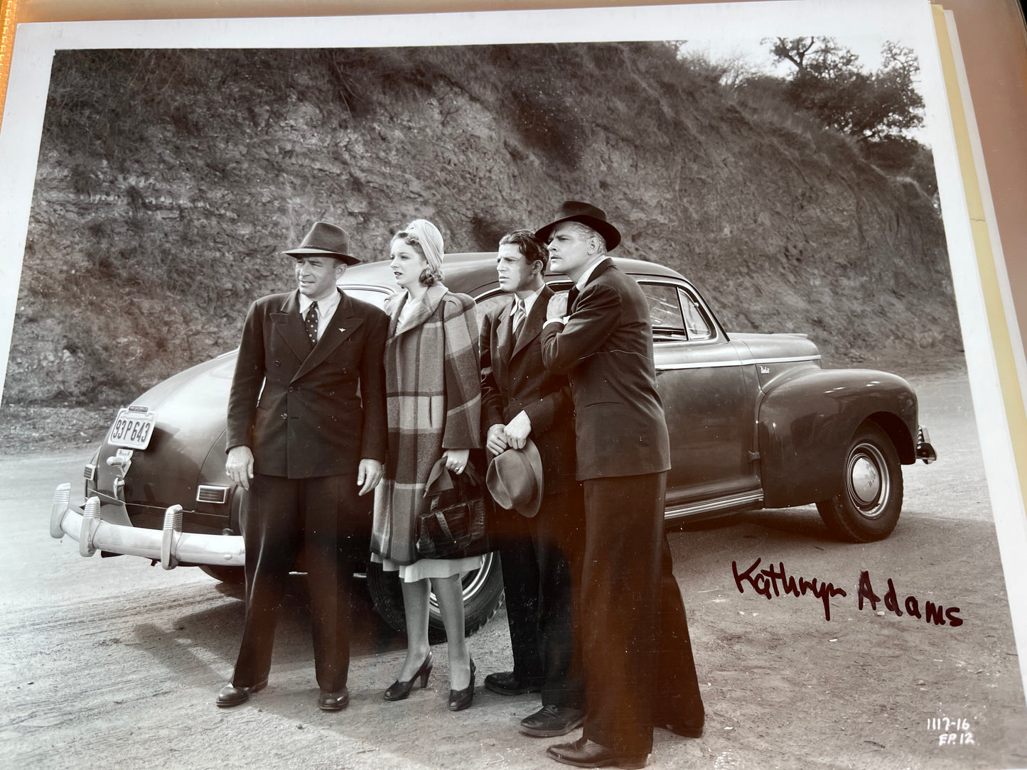 KATHRYN ADAMS, Sky Raiders (1941) autograph