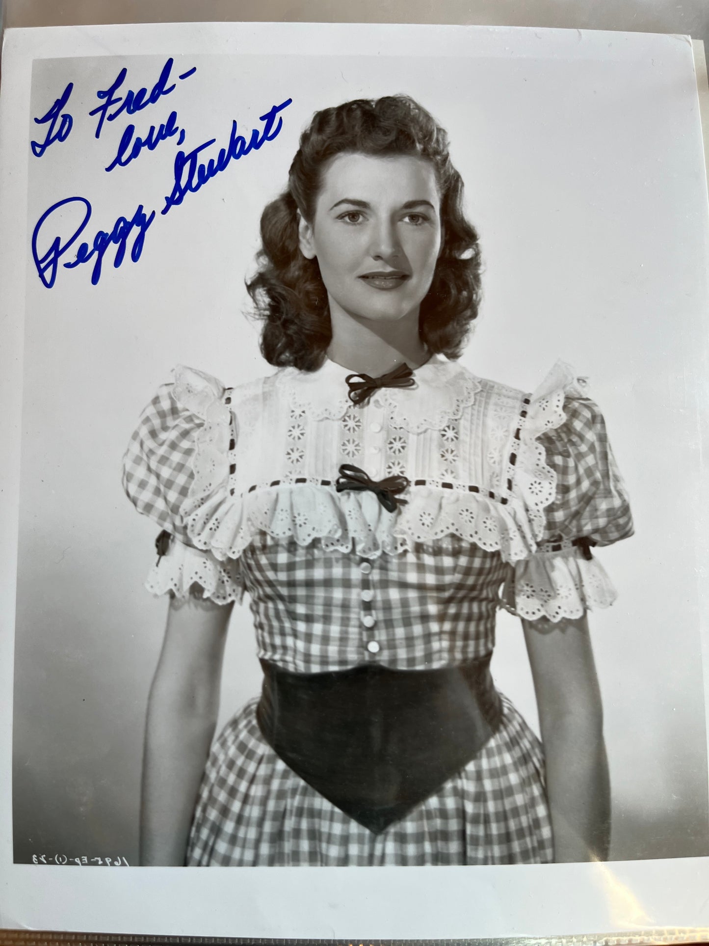 PEGGY STEWART, cowgirl actress, autograph