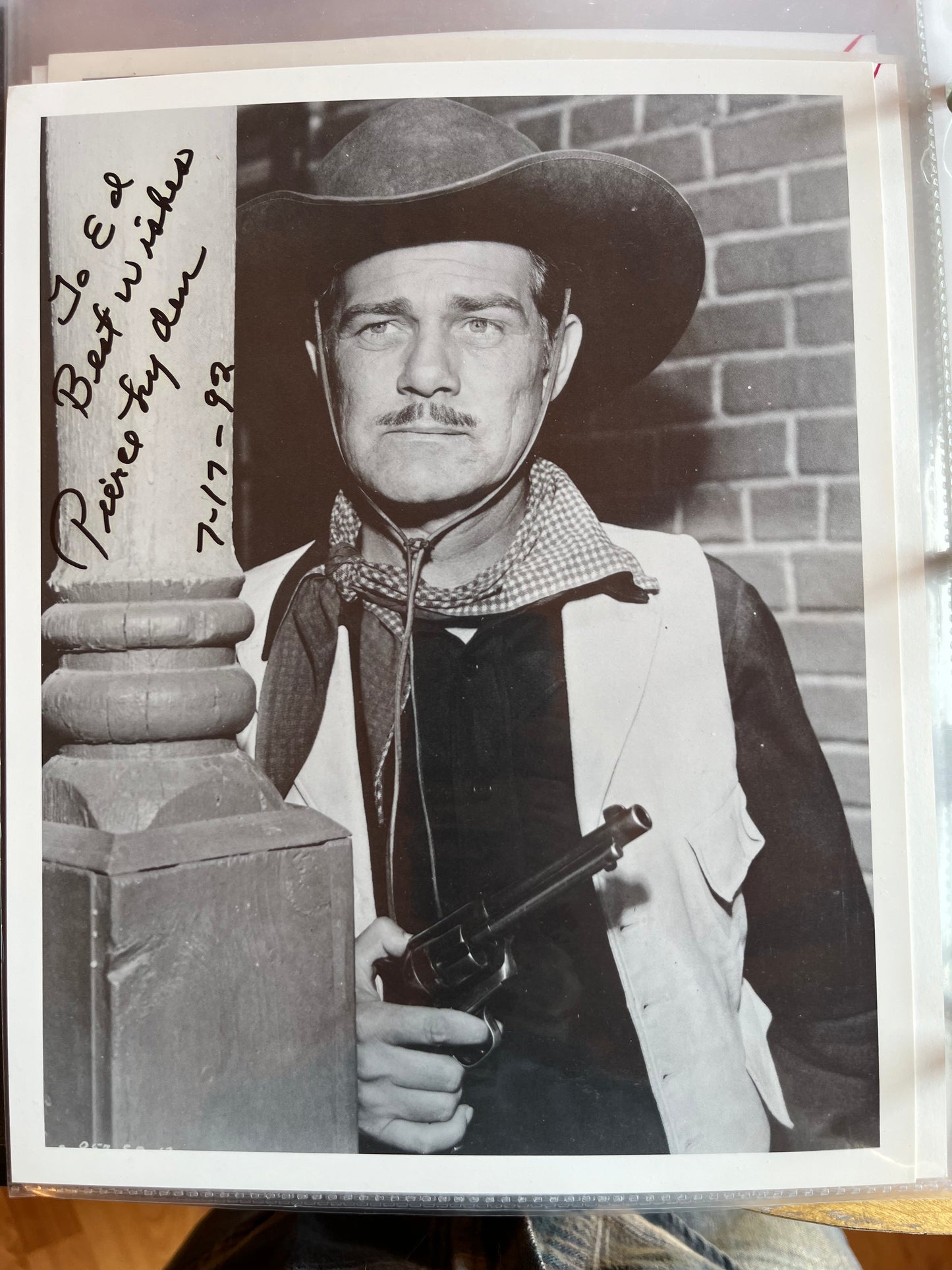 PIERCE LYDEN, actor, autograph