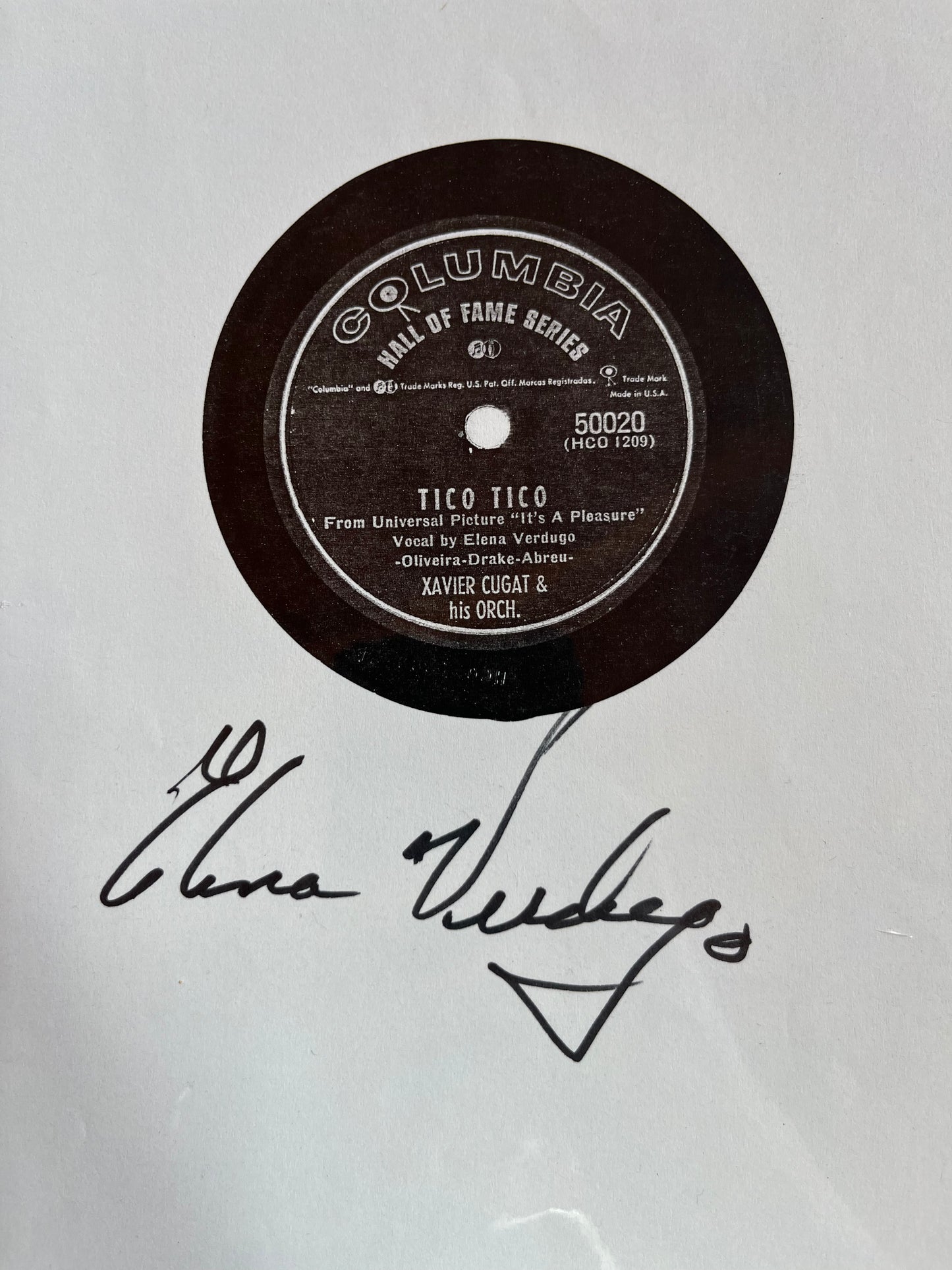 ELENA VERDUGO, actress, autograph