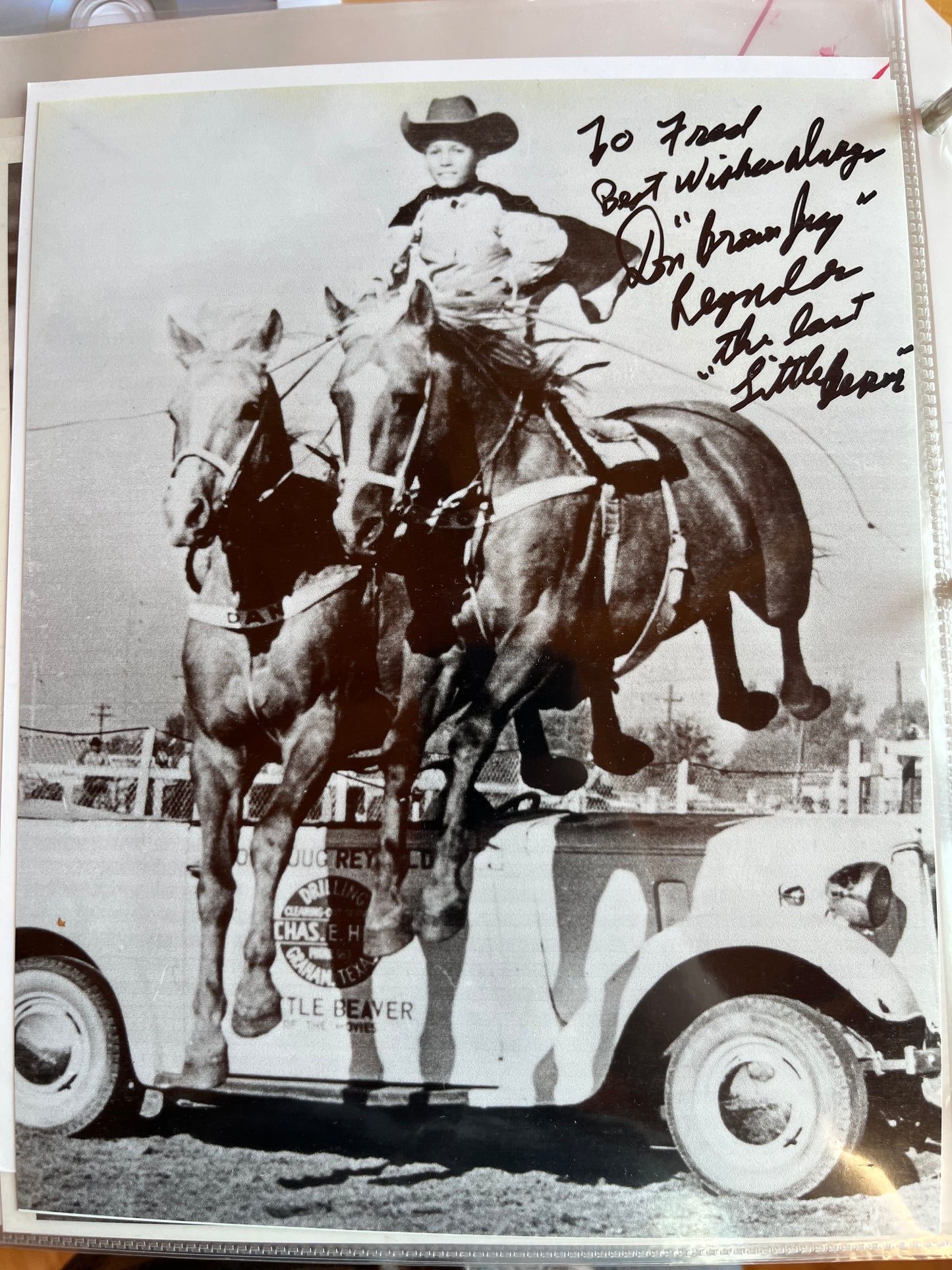 DON "BROWN JUG" REYNOLDS, actor, autograph