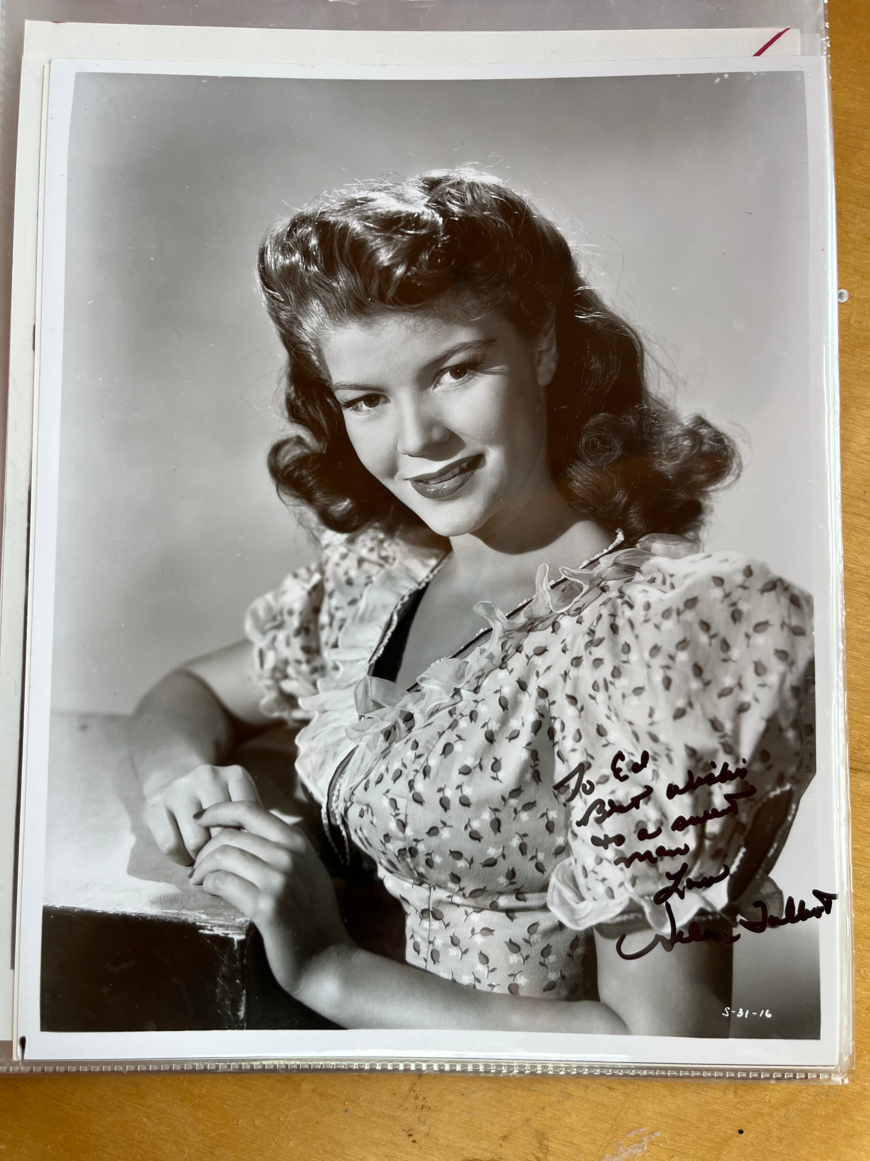 HELEN TALBOT, actress, autograph – Williamsburg Nostalgia Fest