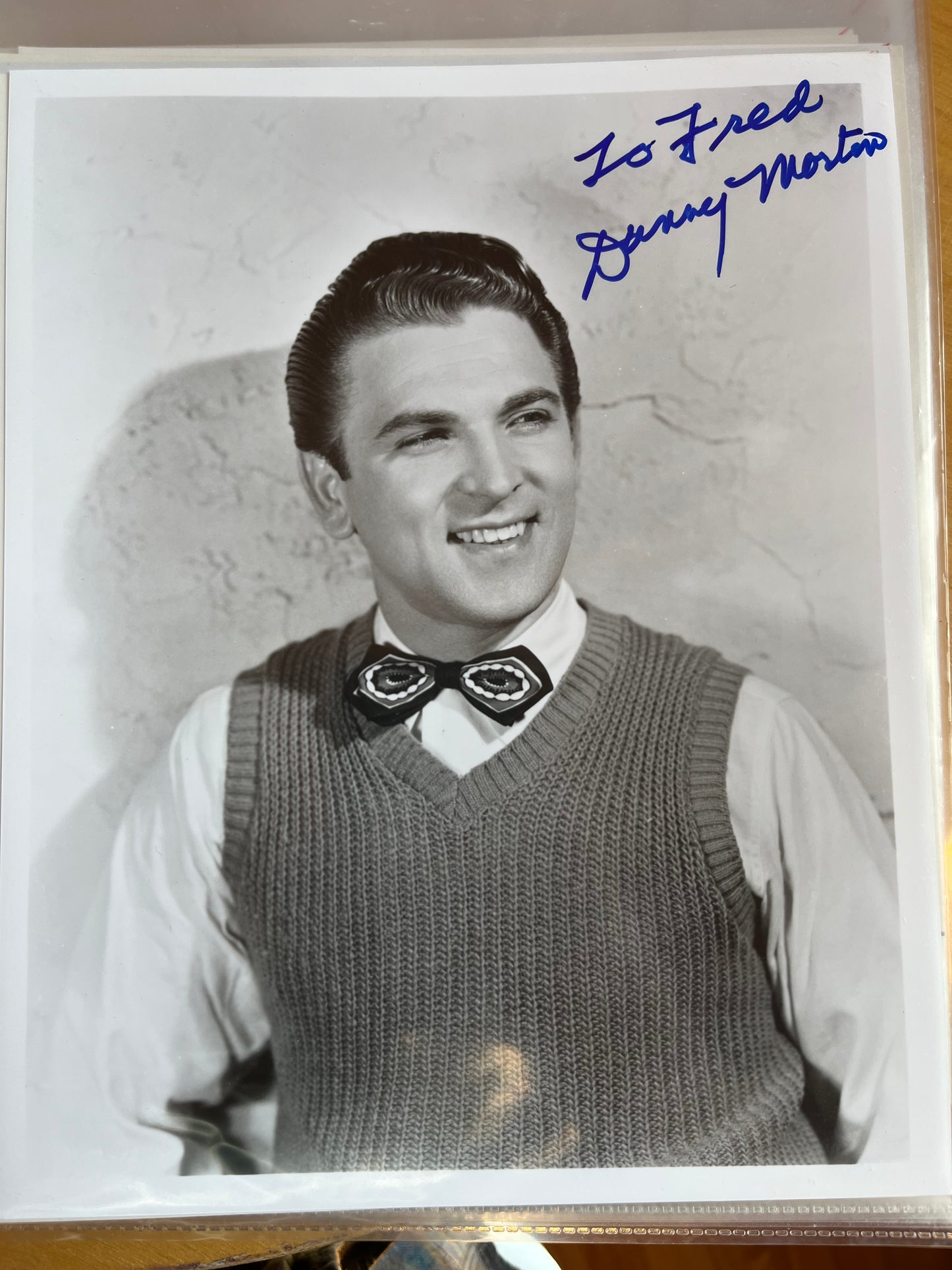 DANNY MORTON, actor, autograph