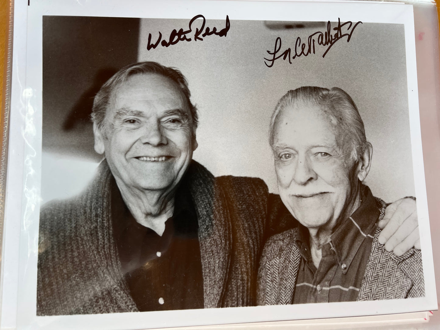 WALTER REED and LON McALLISTER actors, autograph